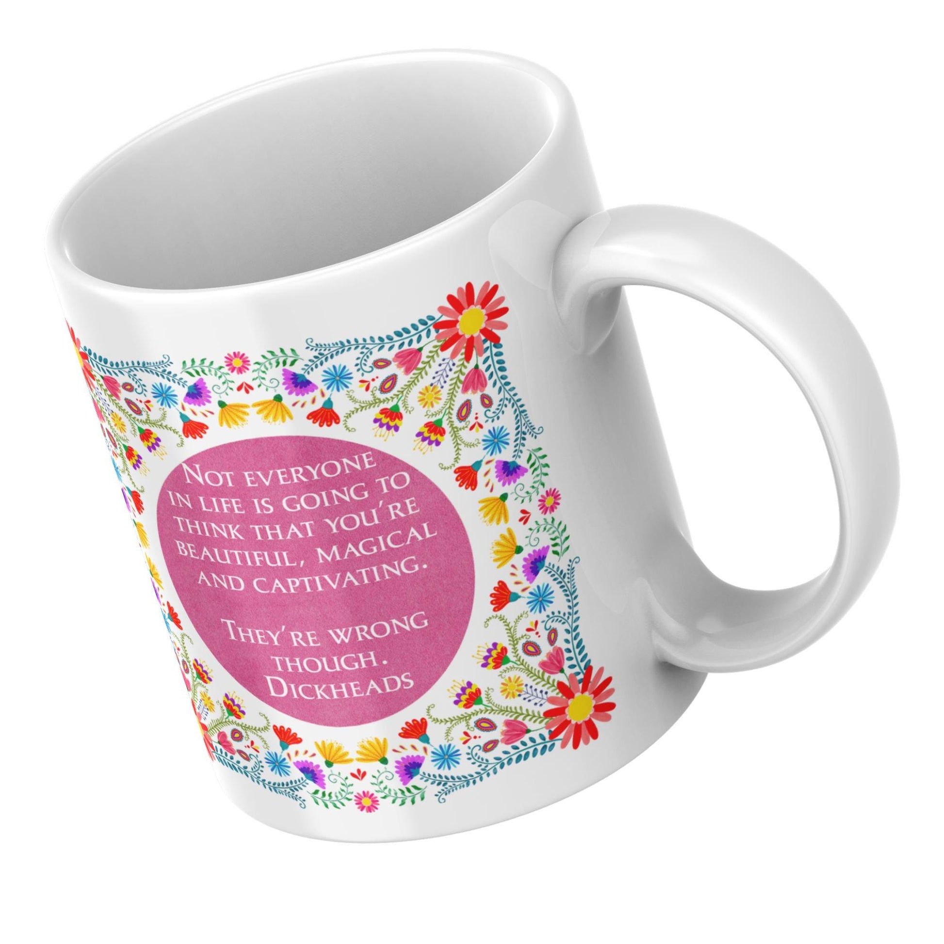 Funny Affirmation Mug, Mug for Friend, Great Gift, Present for Sister, Best Friend Mug, Rude Mug, Flower Mug, Christmas Gift, Sectret Santa