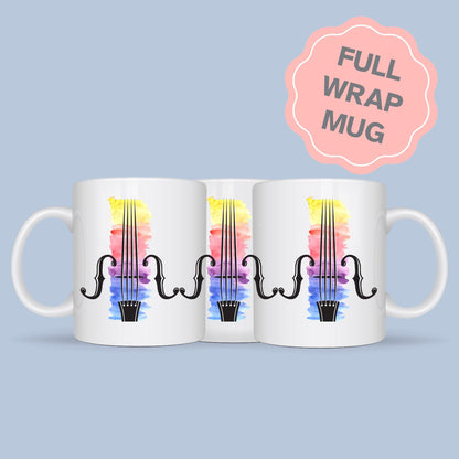 Violin Mug, Mug for Musician, Band Mug, Musical Mug, Music Mug, Gift for Musician, Band Mug, Violinist Gift Mug, Classical Orchestra Gift