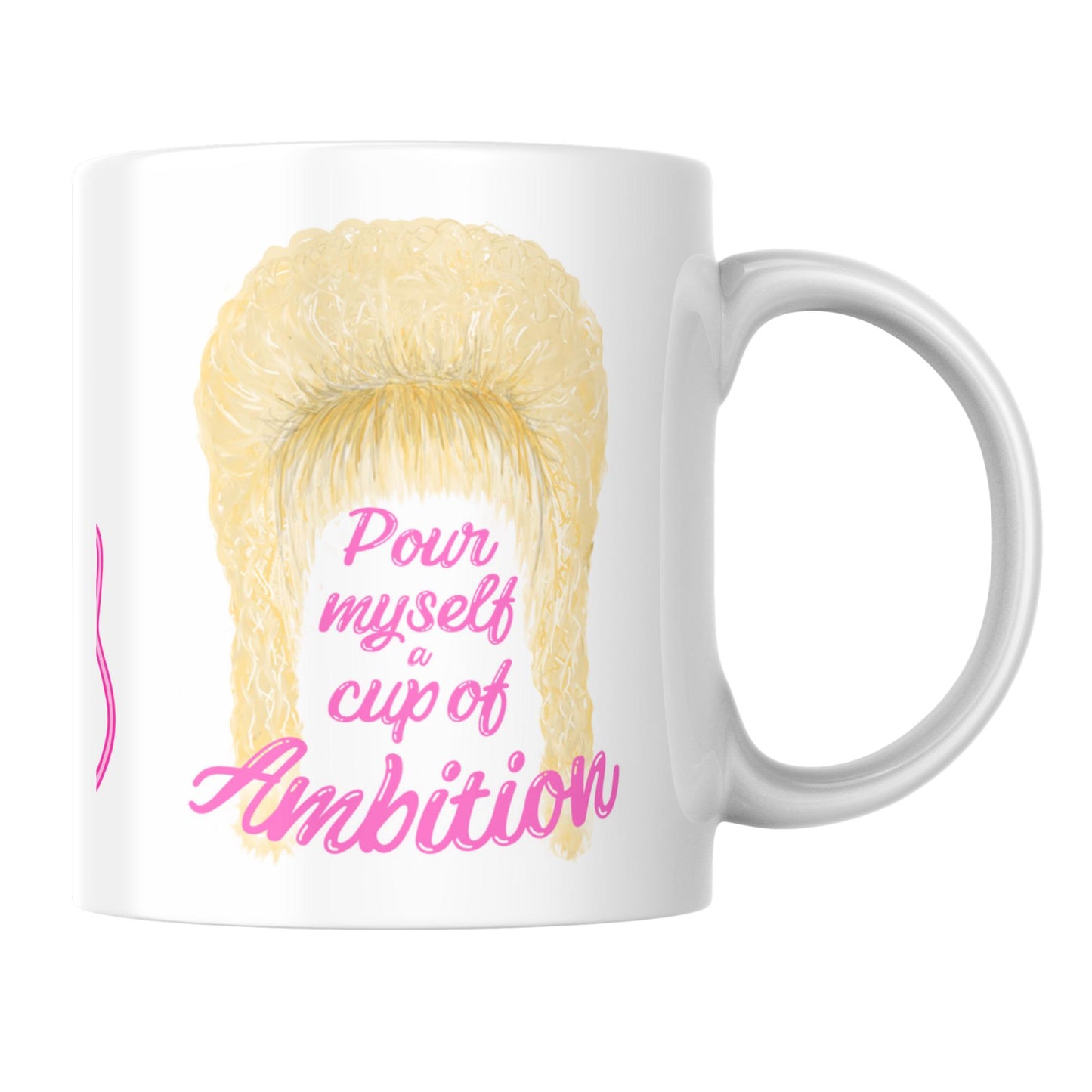 Country Music Mug, Dolly Inspired Country and Western, 9-5 Mug, Christmas Gift for Parton Fans, Pour Myself a Cup of Ambition