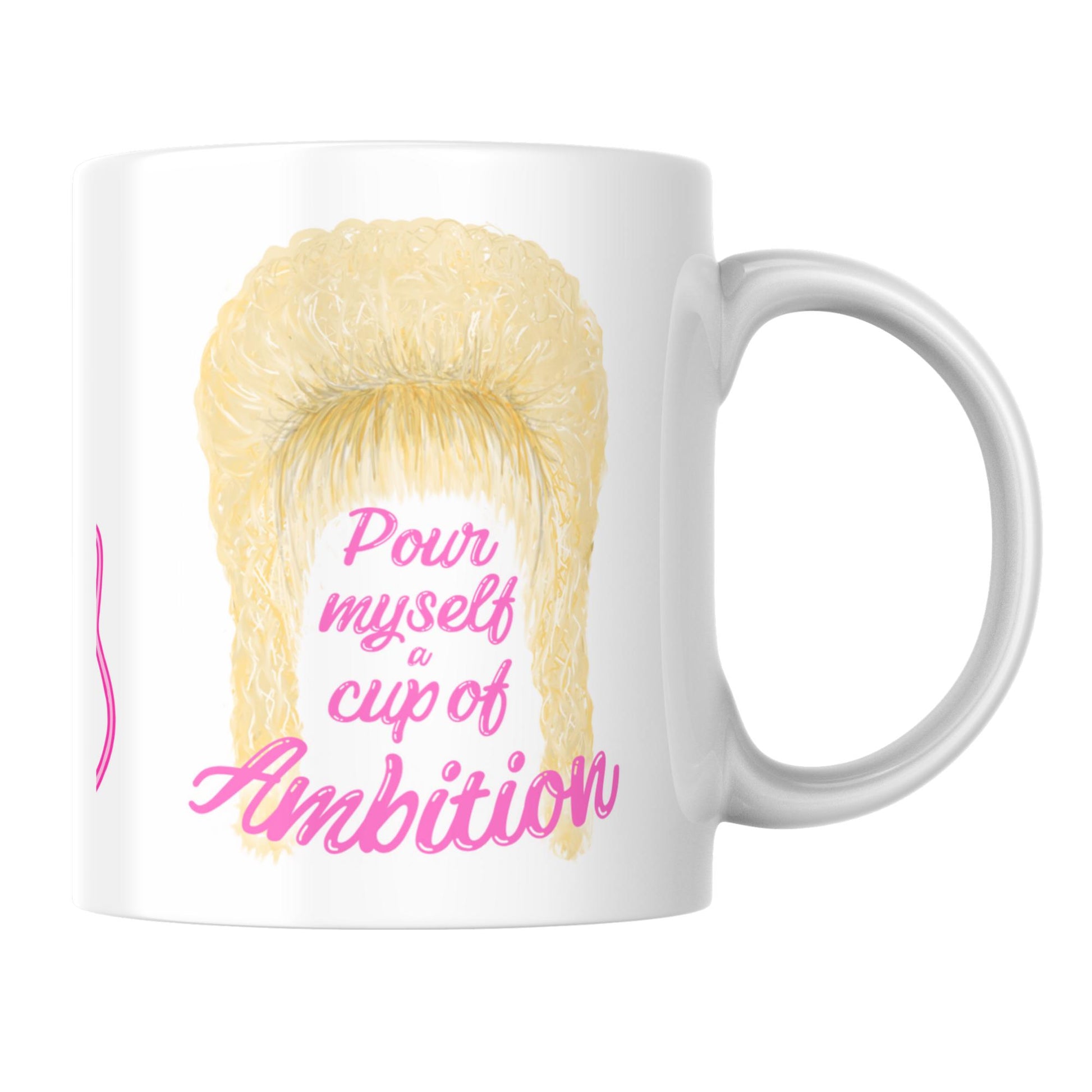 Country Music Mug, Dolly Inspired Country and Western, 9-5 Mug, Christmas Gift for Parton Fans, Pour Myself a Cup of Ambition