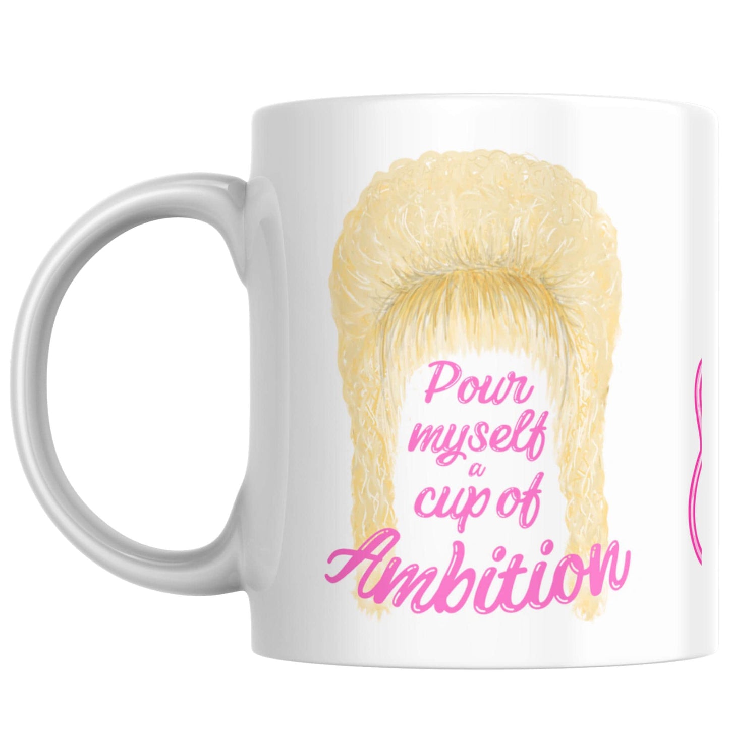 Country Music Mug, Dolly Inspired Country and Western, 9-5 Mug, Christmas Gift for Parton Fans, Pour Myself a Cup of Ambition
