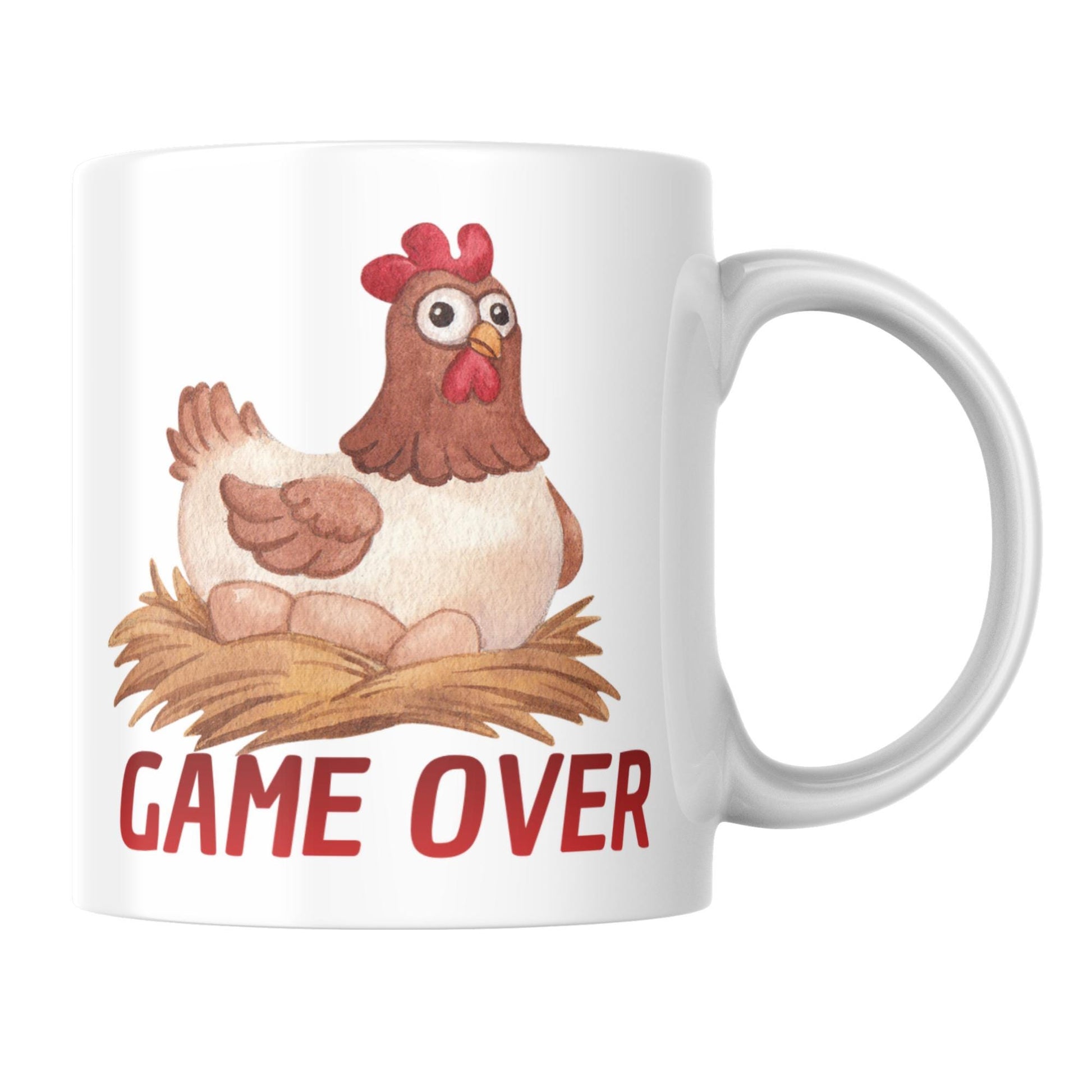 Funny Chicken Game Mug, Mug for Brother, Christmas Gift idea, Cheap Secret Santa Gift, Novelty Mug, Funny Mug, Chicken Mug