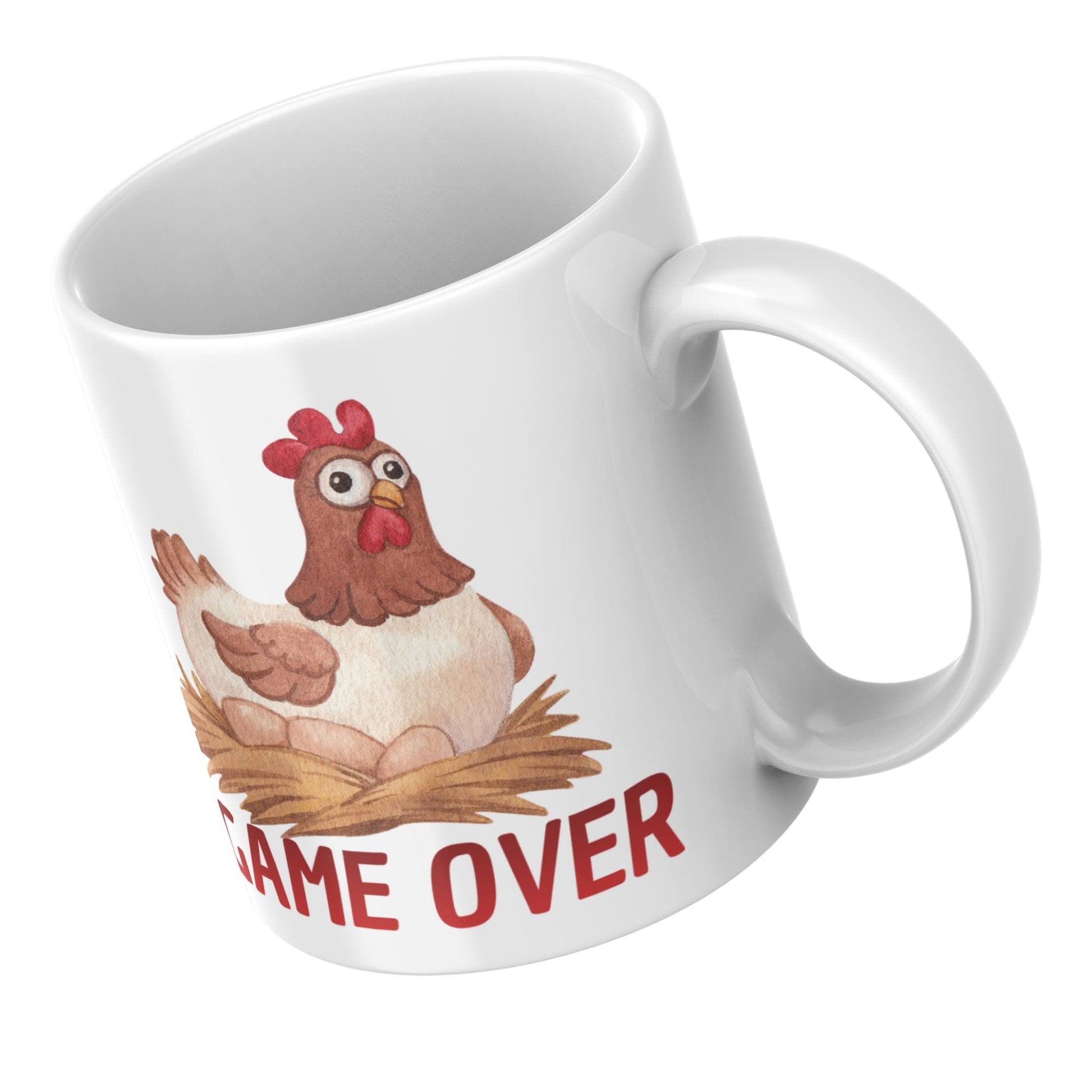 Funny Chicken Game Mug, Mug for Brother, Christmas Gift idea, Cheap Secret Santa Gift, Novelty Mug, Funny Mug, Chicken Mug