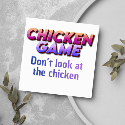 Funny Dad Joke Card, Chicken Card, Birthday Card, Any Occasion Card, Card for Him, Cartoon Card, Chicken Game, Silly Card, Card for Brother