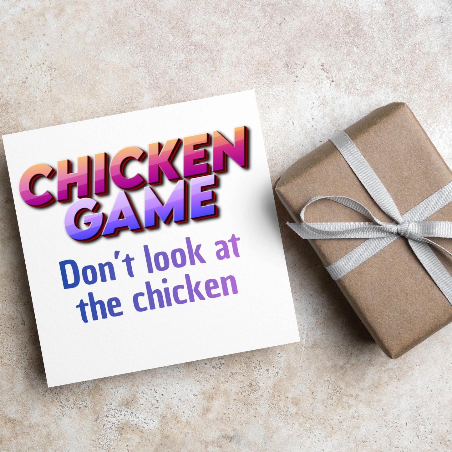 Funny Dad Joke Card, Chicken Card, Birthday Card, Any Occasion Card, Card for Him, Cartoon Card, Chicken Game, Silly Card, Card for Brother