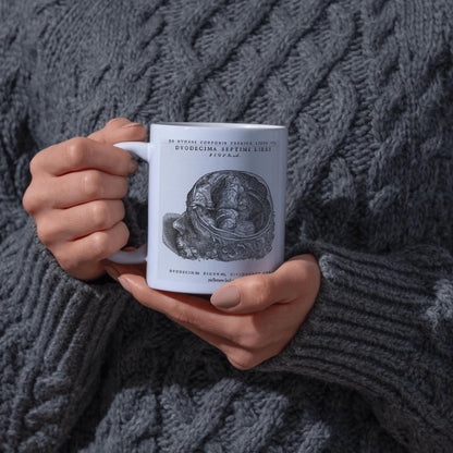 Andreas Vesalius Mug, Gift for Dr, Anatomy Mug, De Humani Corporis Fabrica, Human Anatomy Art Mug, Mug for Goths, Gothic Mug, History Mug