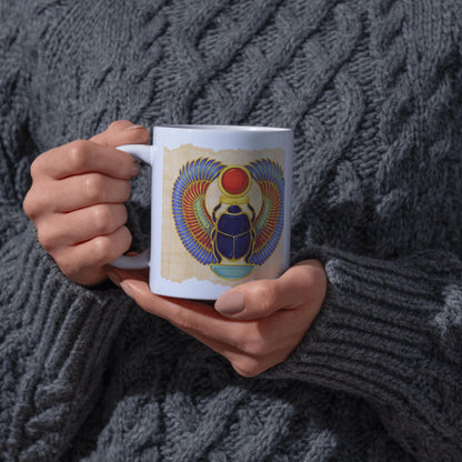 Personalised Ancient Egypt Mug, Name Mug, Archaeology, History Mug, Mug for Egyptologist, Mug for Archaeologist, Ankh Mug, Scarab Mug