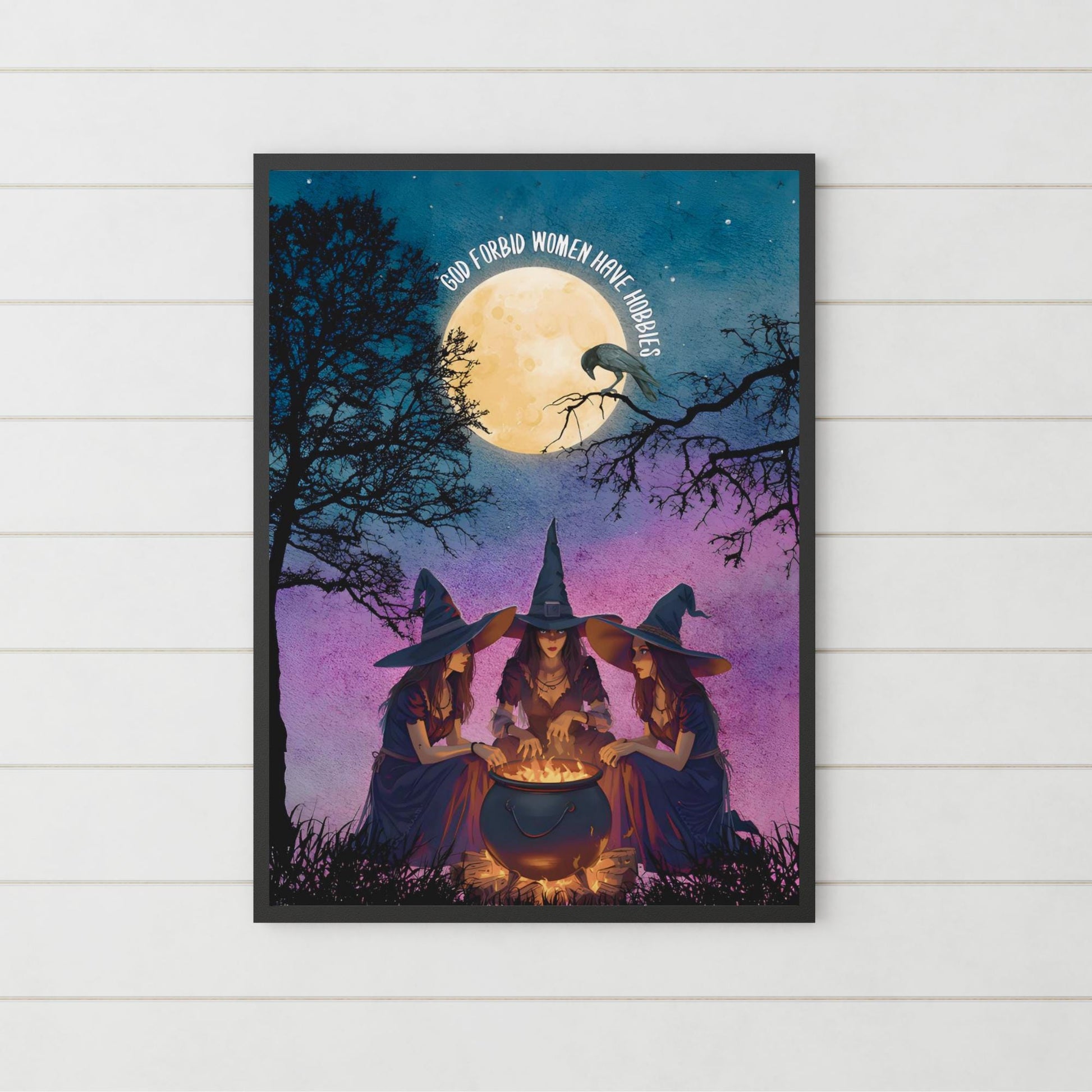 Witchcraft Wall Art, Coven Poster, Quirky Home Decor, Wicca Poster Art, Gothic Print, Home Decor, Witches Art, Gift For Friend, Secret Santa