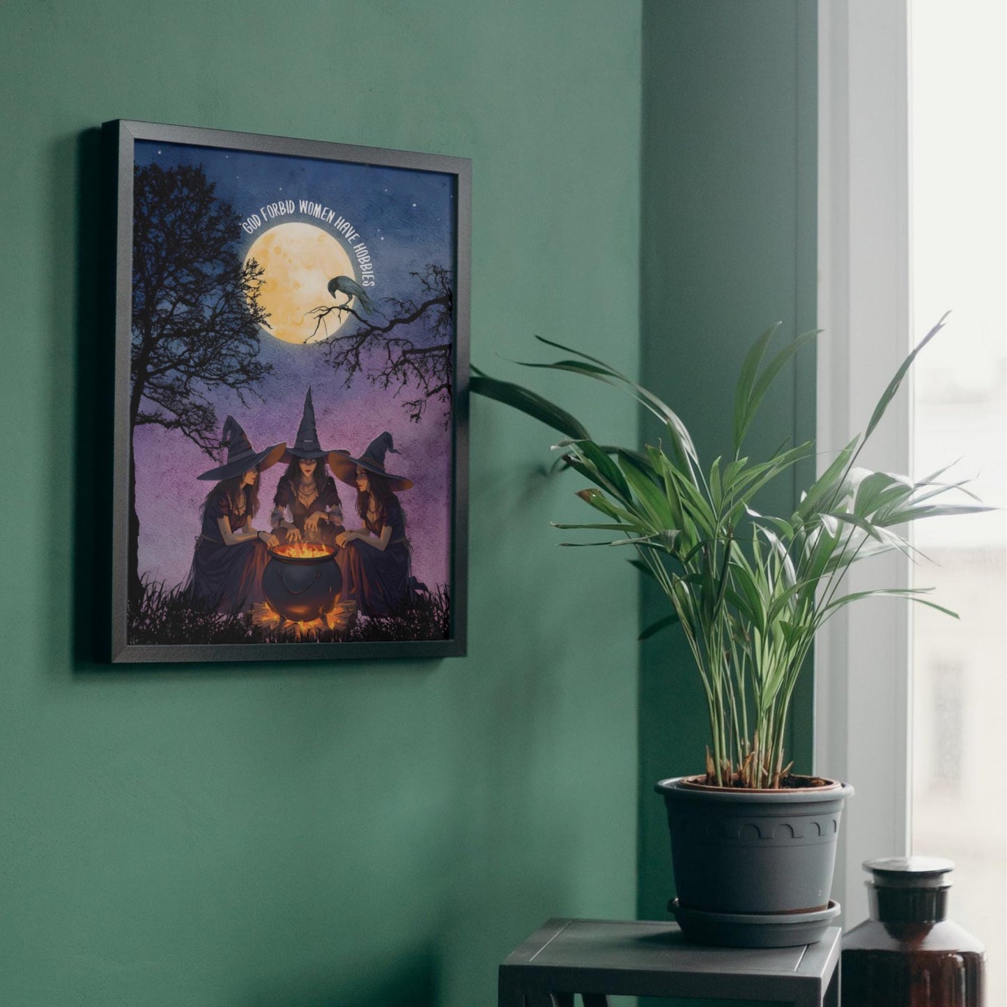 Witchcraft Wall Art, Coven Poster, Quirky Home Decor, Wicca Poster Art, Gothic Print, Home Decor, Witches Art, Gift For Friend, Secret Santa