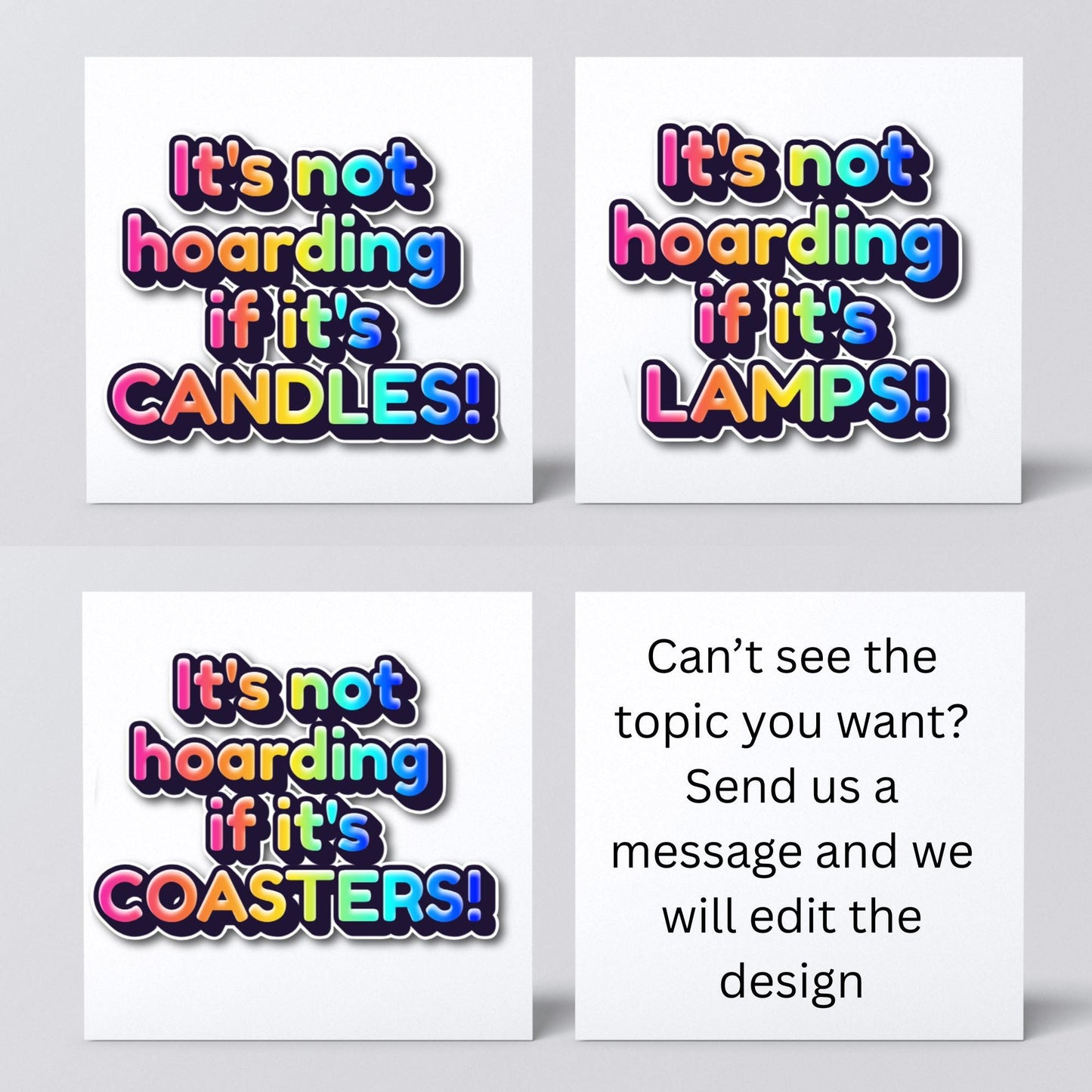 Card for Collectors, Hoarder Card, Custom Hobby Card, Birthday Card, Card for Crafter, Card For Musician, Card for Photographer