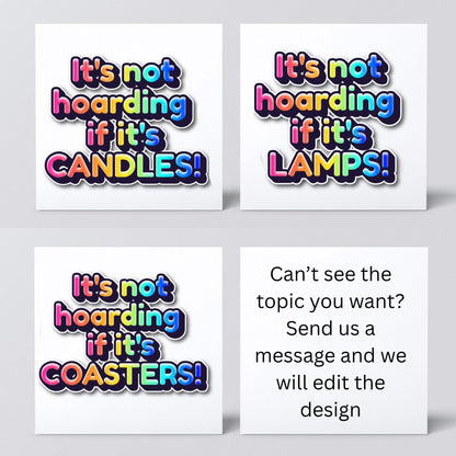 Card for Collectors, Hoarder Card, Custom Hobby Card, Birthday Card, Card for Crafter, Card For Musician, Card for Photographer