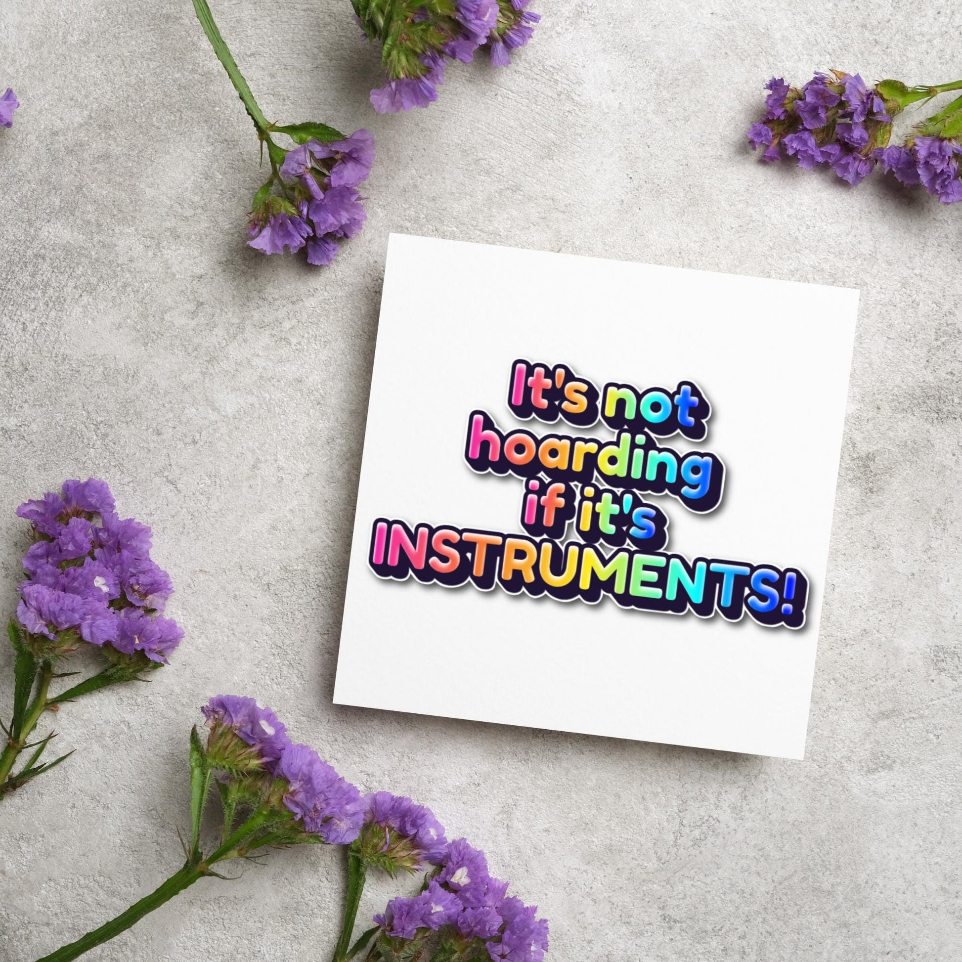 Card for Collectors, Hoarder Card, Custom Hobby Card, Birthday Card, Card for Crafter, Card For Musician, Card for Photographer