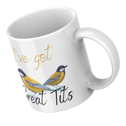 Funny Great Tit Mug, Secret Santa Gift, Great Tits, Ornithologist Mug, Rude Mug, Birdwatcher Cup