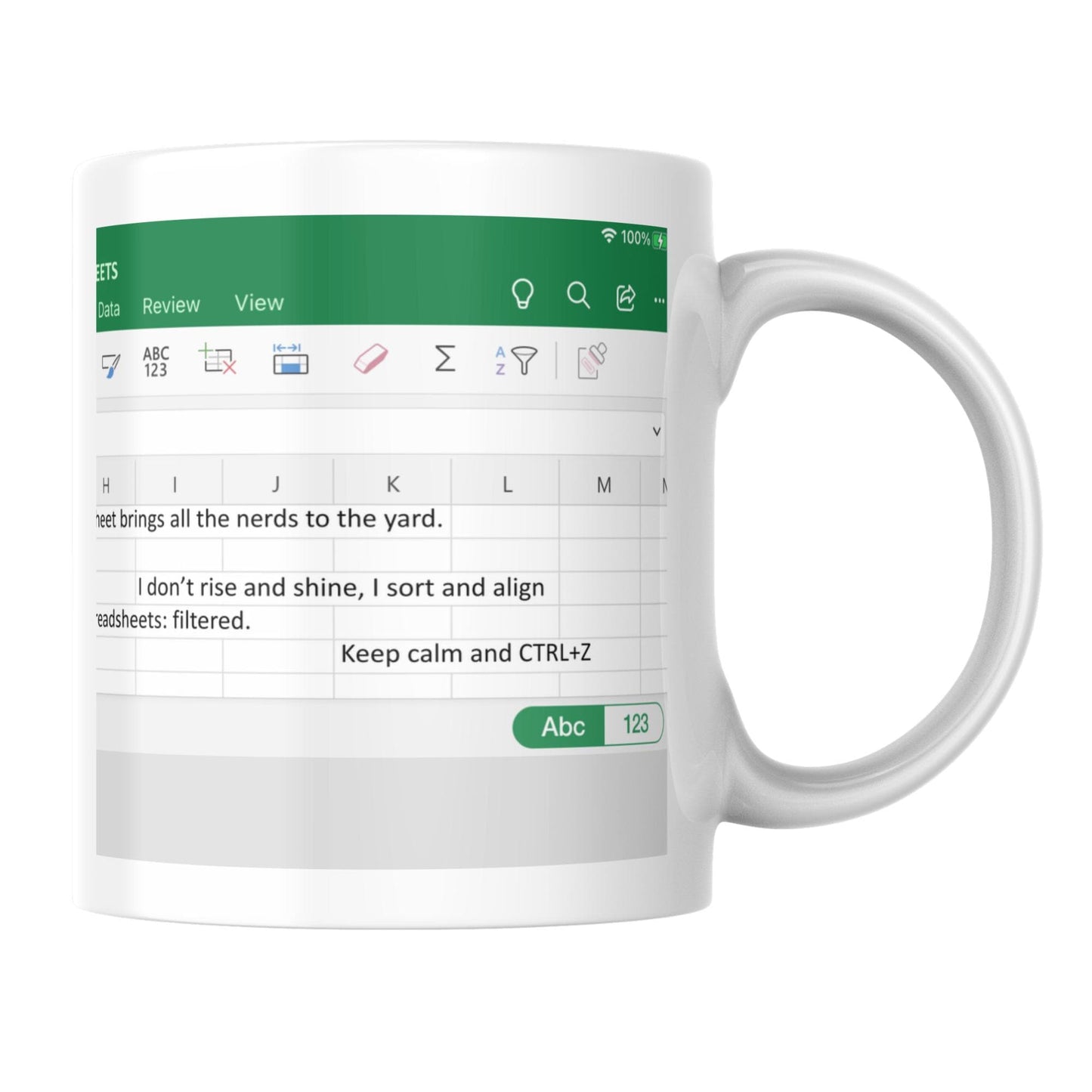 Excel Mug, Funny Gift for Accountant, Secret Santa, Office worker Gift, Spreadsheet Mug, IT Mug