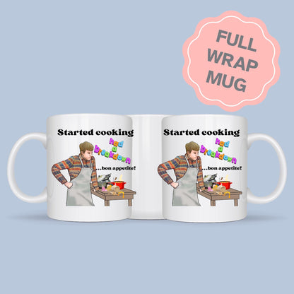 Funny Bake Off James Acaster Mug, Christmas Dinner Mug, Gift For Bad Cooks, Chef Gift, Baker Secret Santa