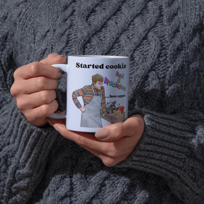 Funny Bake Off James Acaster Mug, Christmas Dinner Mug, Gift For Bad Cooks, Chef Gift, Baker Secret Santa