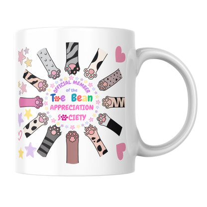 Cat Lover mug, Paw Print, Gift for Cat Owner, Toe Beans, Christmas Present, Secret Santa