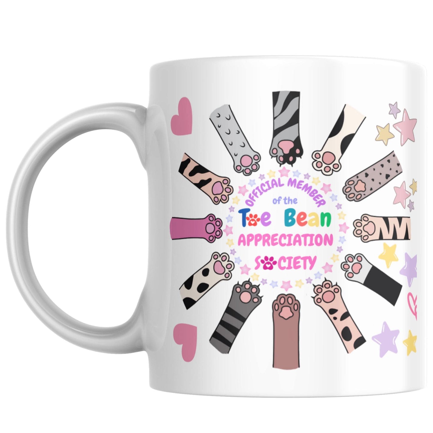 Cat Lover mug, Paw Print, Gift for Cat Owner, Toe Beans, Christmas Present, Secret Santa