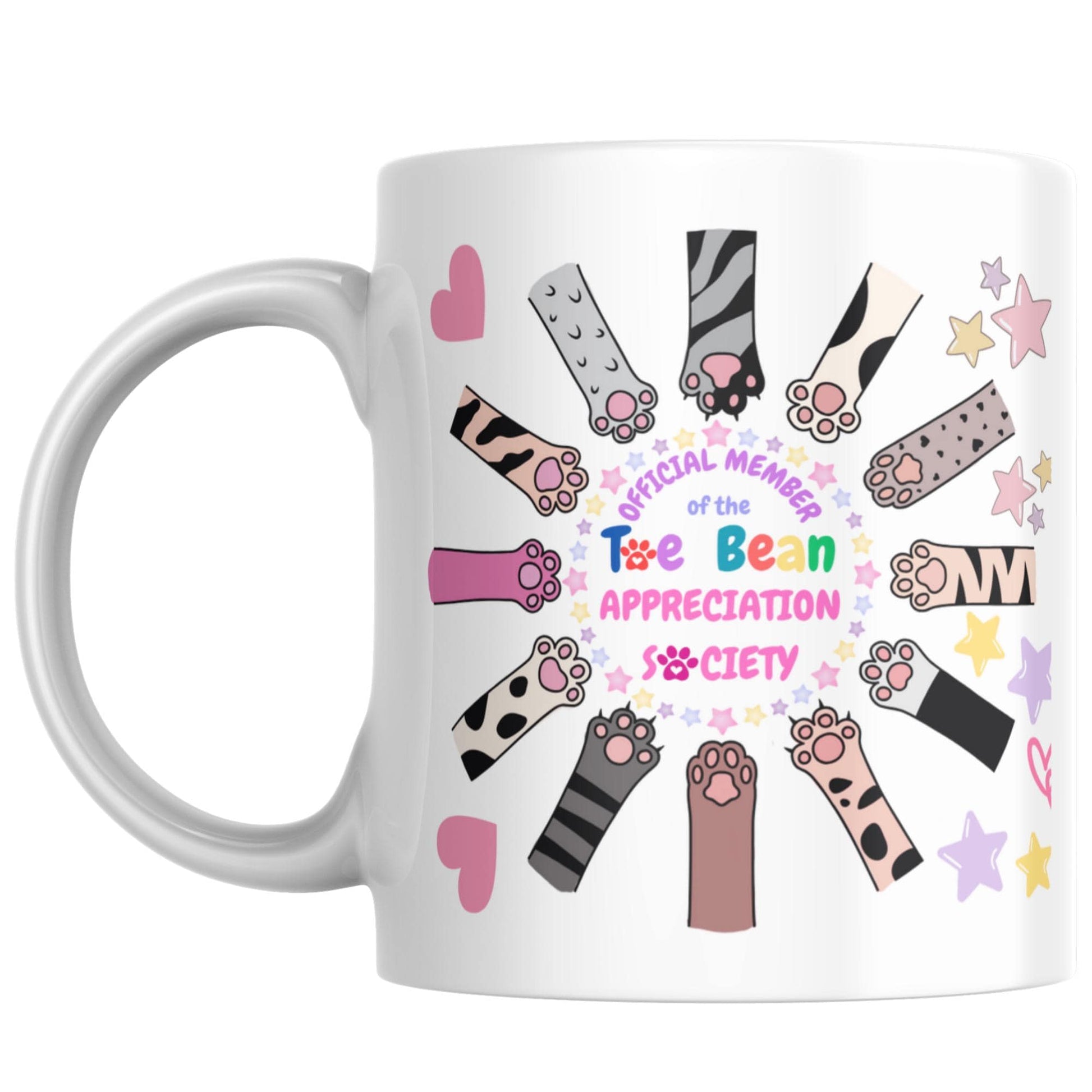 Cat Lover mug, Paw Print, Gift for Cat Owner, Toe Beans, Christmas Present, Secret Santa