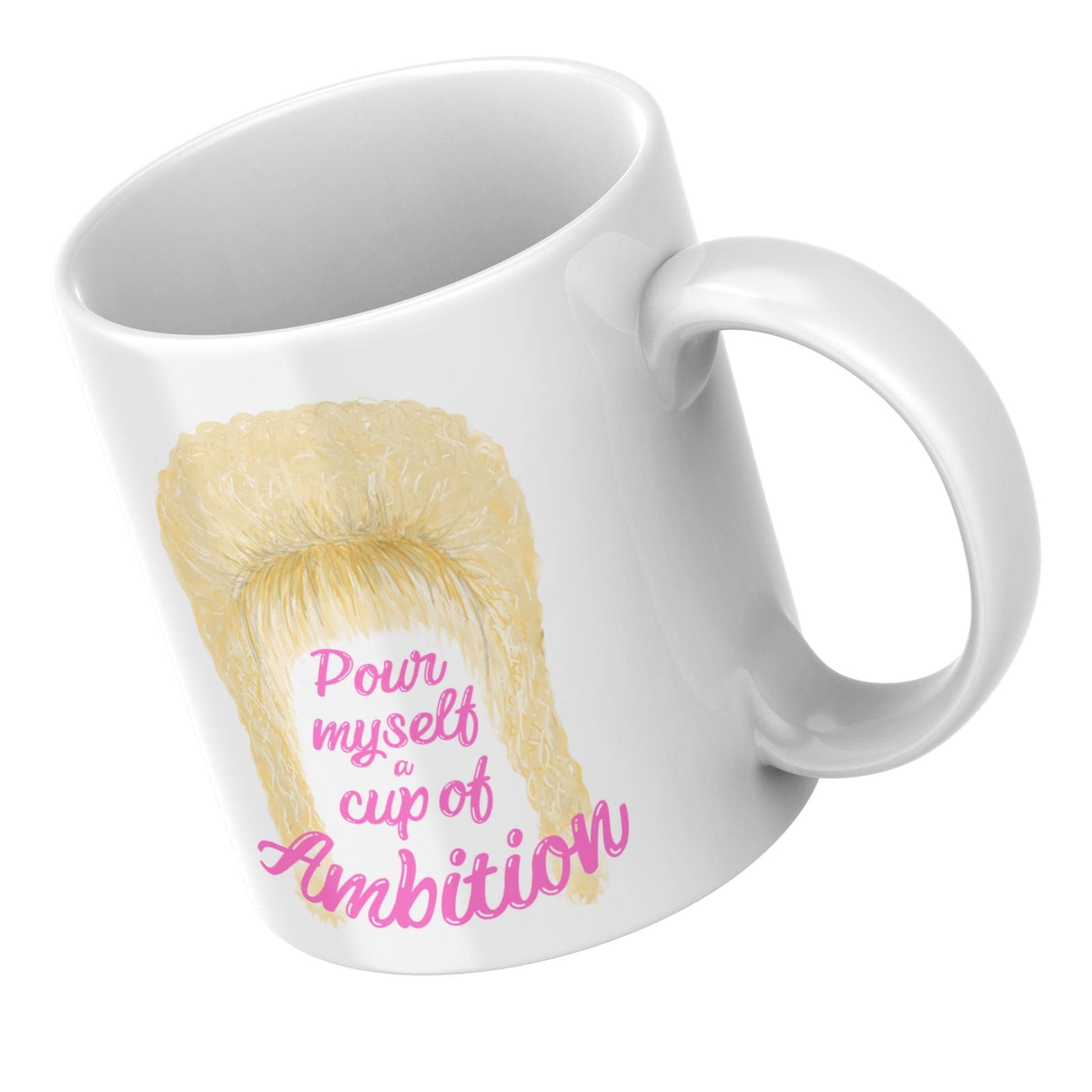 Country Music Mug, Dolly Inspired Country and Western, 9-5 Mug, Christmas Gift for Parton Fans, Pour Myself a Cup of Ambition