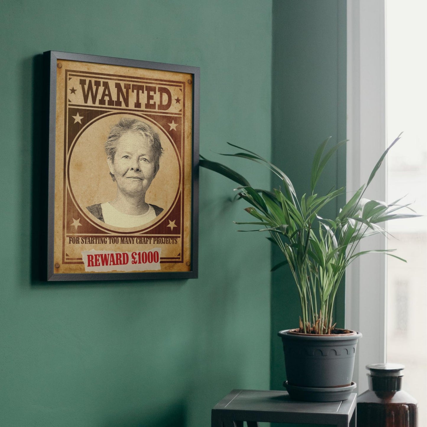 Custom Wanted Poster, Your Photo on A Wanted Sign, A4 Print, Family Home Decor, Personalised Art Print, Sectret Santa Gift