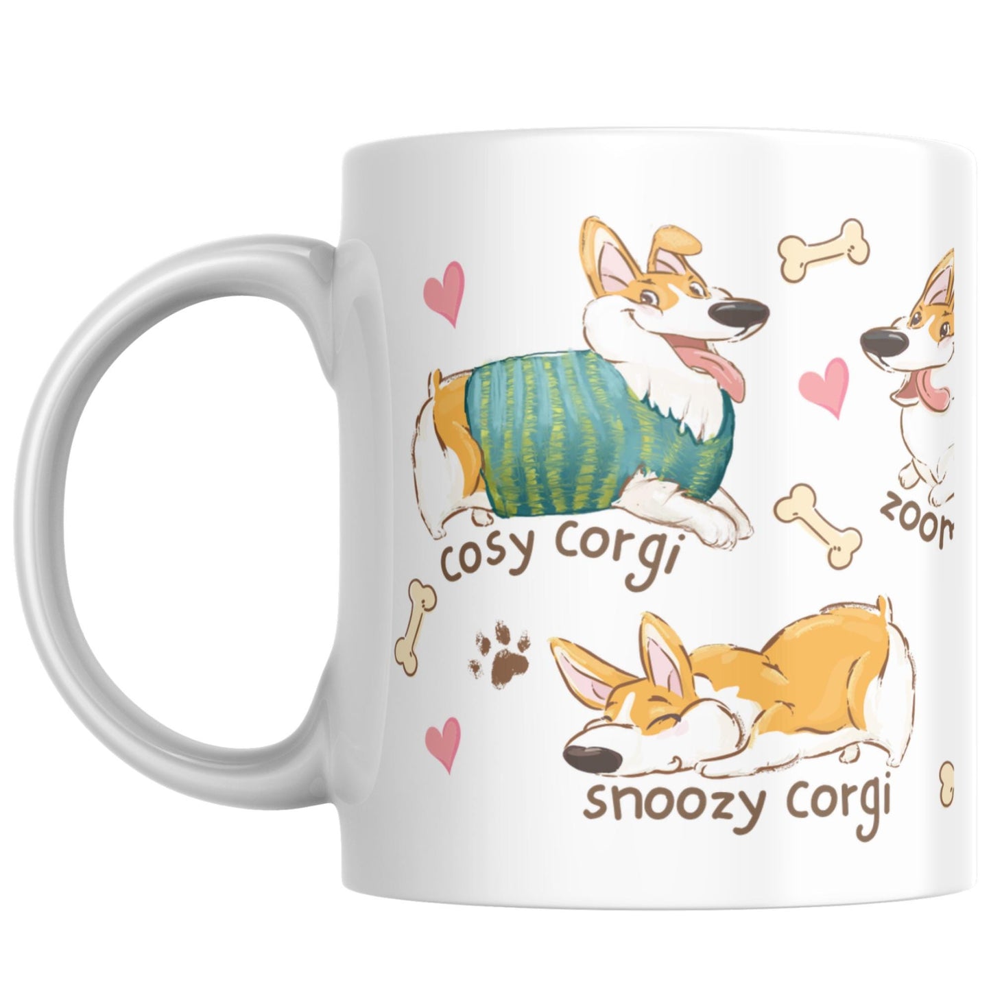 Corgi Mug, Dog Mug, Great Gift For Corgi Lovers, Welsh Corgi, Cardigan Corgi, Pembroke Corgi, Fun Gift for Christmas, Cartoon Dogs