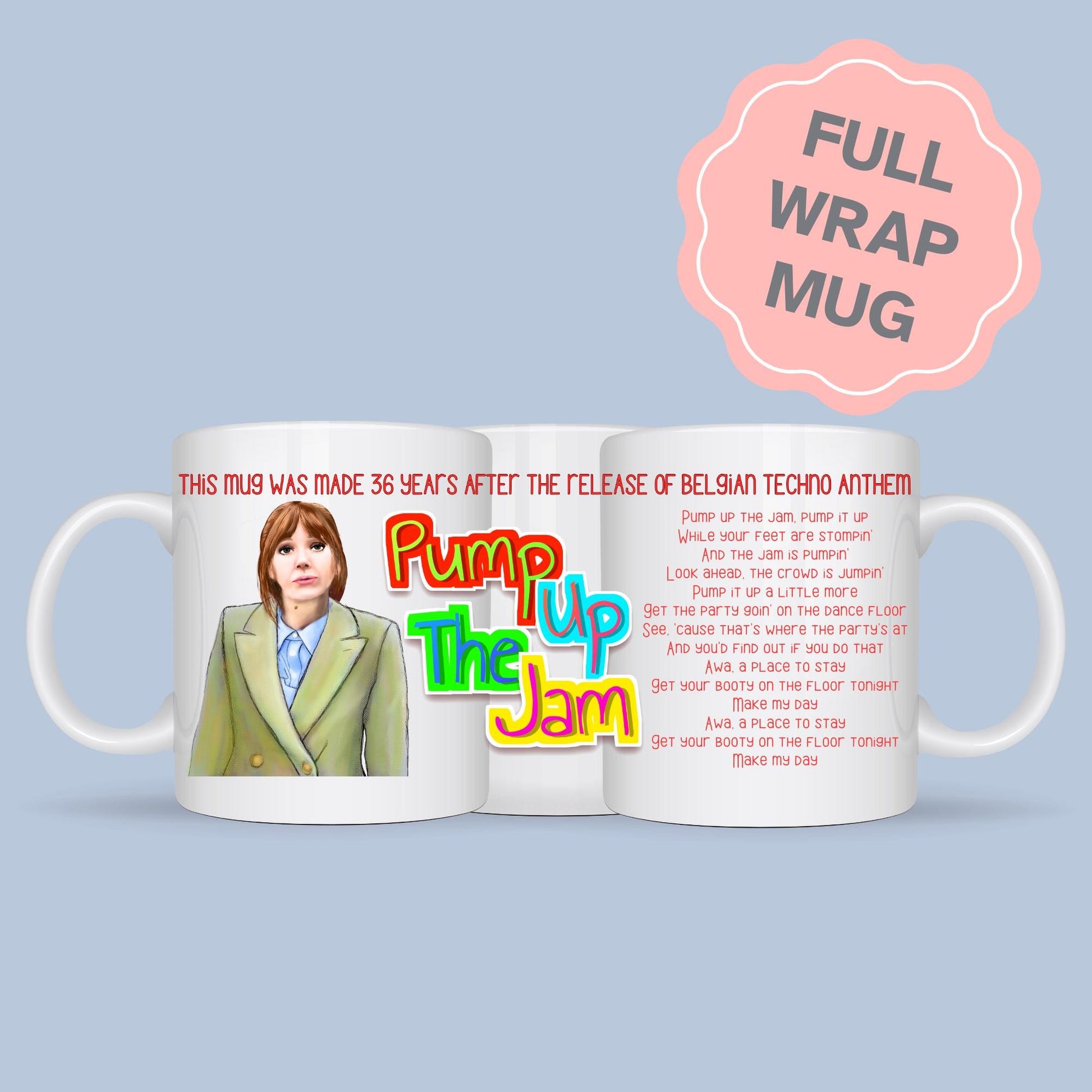 Philomena Cunk Mug, Cunk On Life, Diane Morgan, Charlie Brooker, Pump Up the Jam, Secret Santa Gift