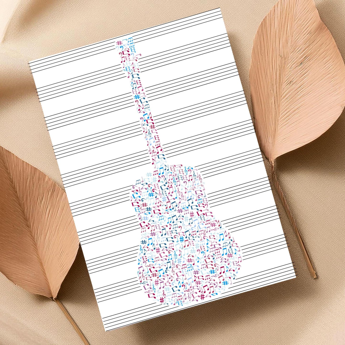 Guitar Wall Art, A4 Print, High Quality Poster, Music Print, Gift for Musician, Music Decor