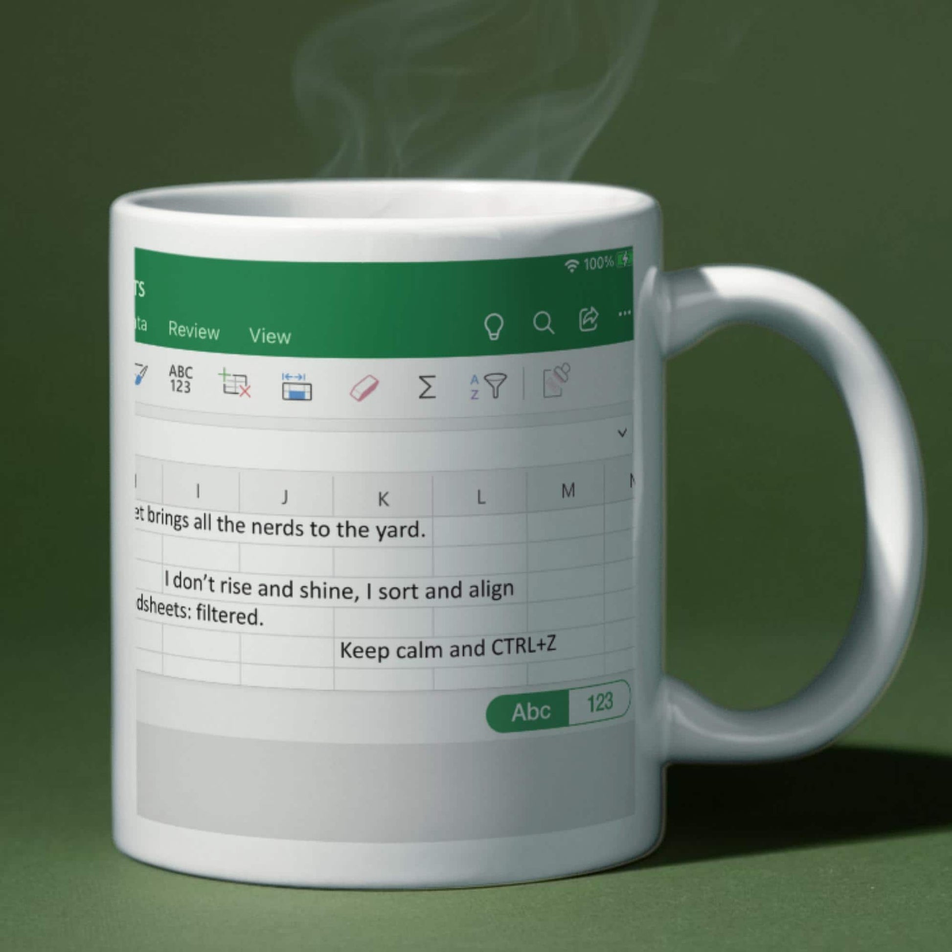 Excel Mug, Funny Gift for Accountant, Secret Santa, Office worker Gift, Spreadsheet Mug, IT Mug