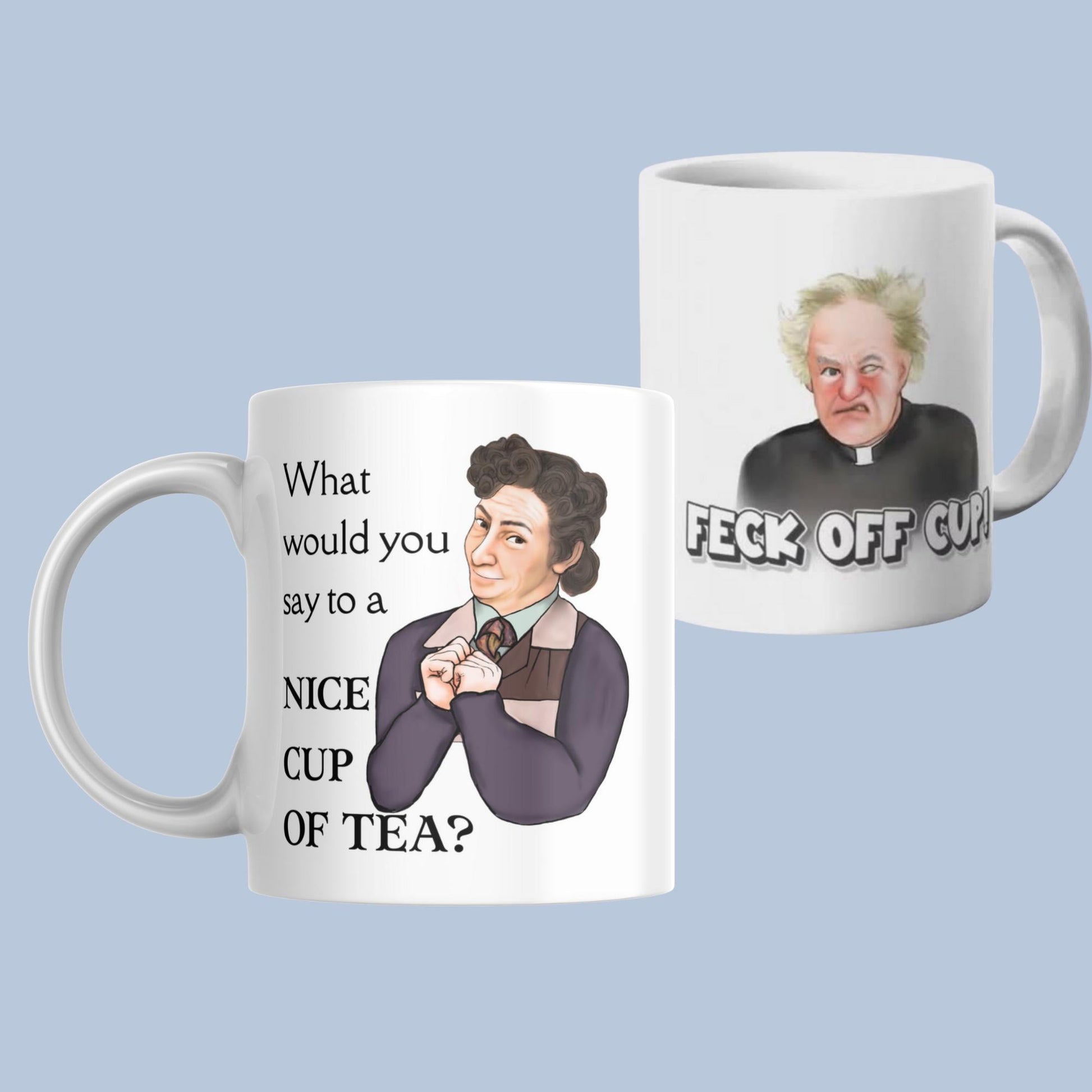 Funny Father Ted Inspired Mug, Teacup, Cup Of Tea, Father Jack, Mrs Doyle, 90's TV Gift