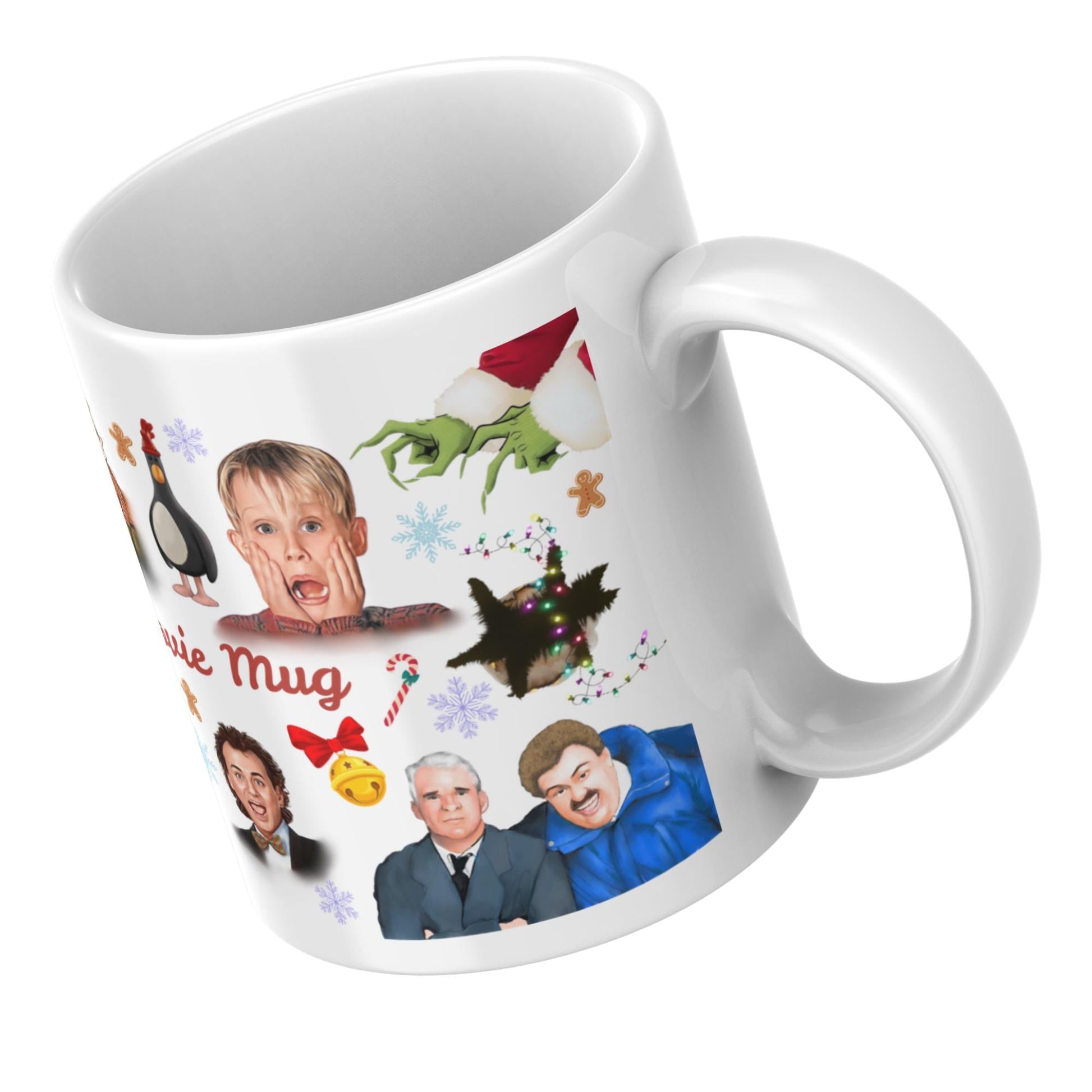 Personalised Christmas Movie Mug, Christmas Name Mug Secret Santa Gift