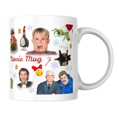 Personalised Christmas Movie Mug, Christmas Name Mug Secret Santa Gift