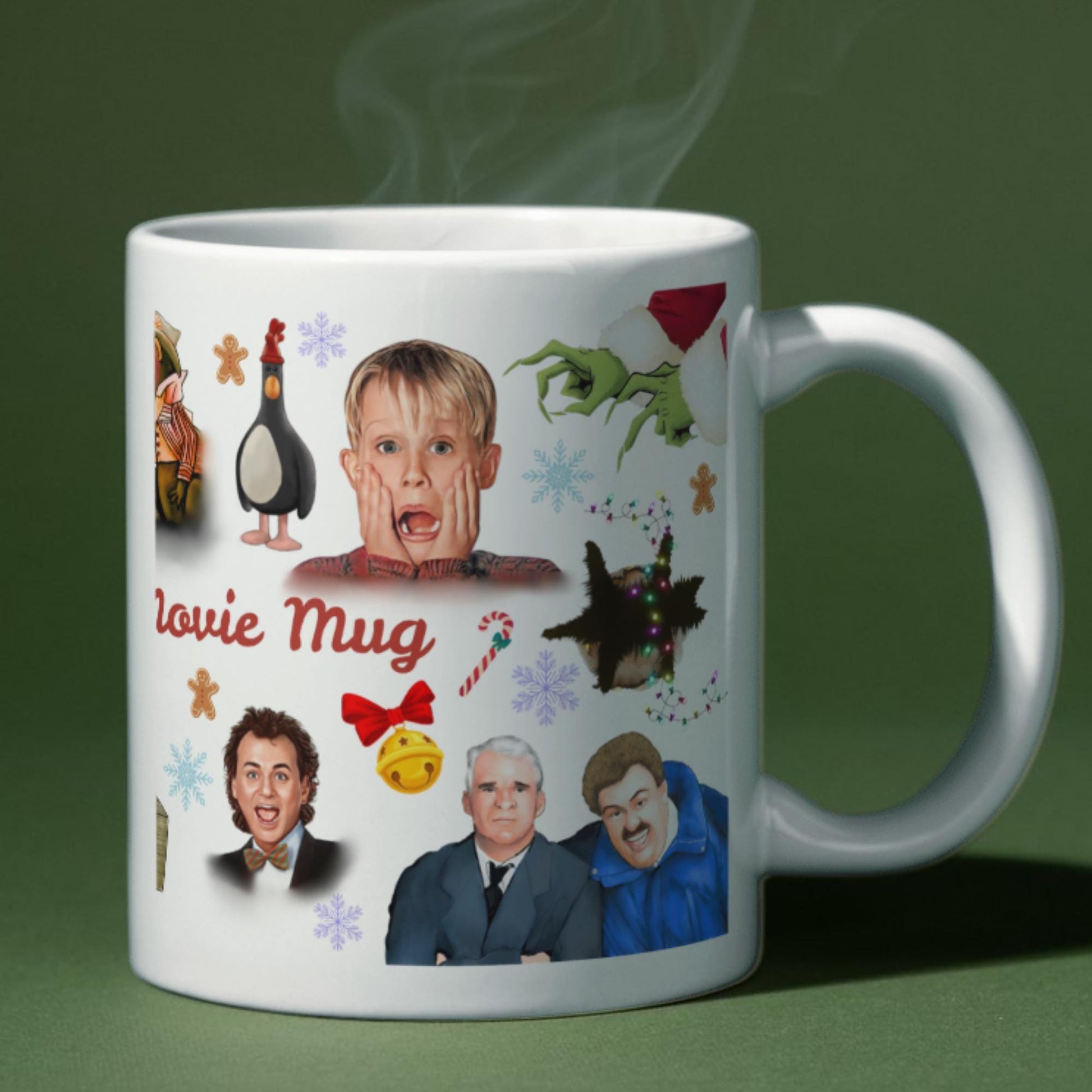 Personalised Christmas Movie Mug, Christmas Name Mug Secret Santa Gift