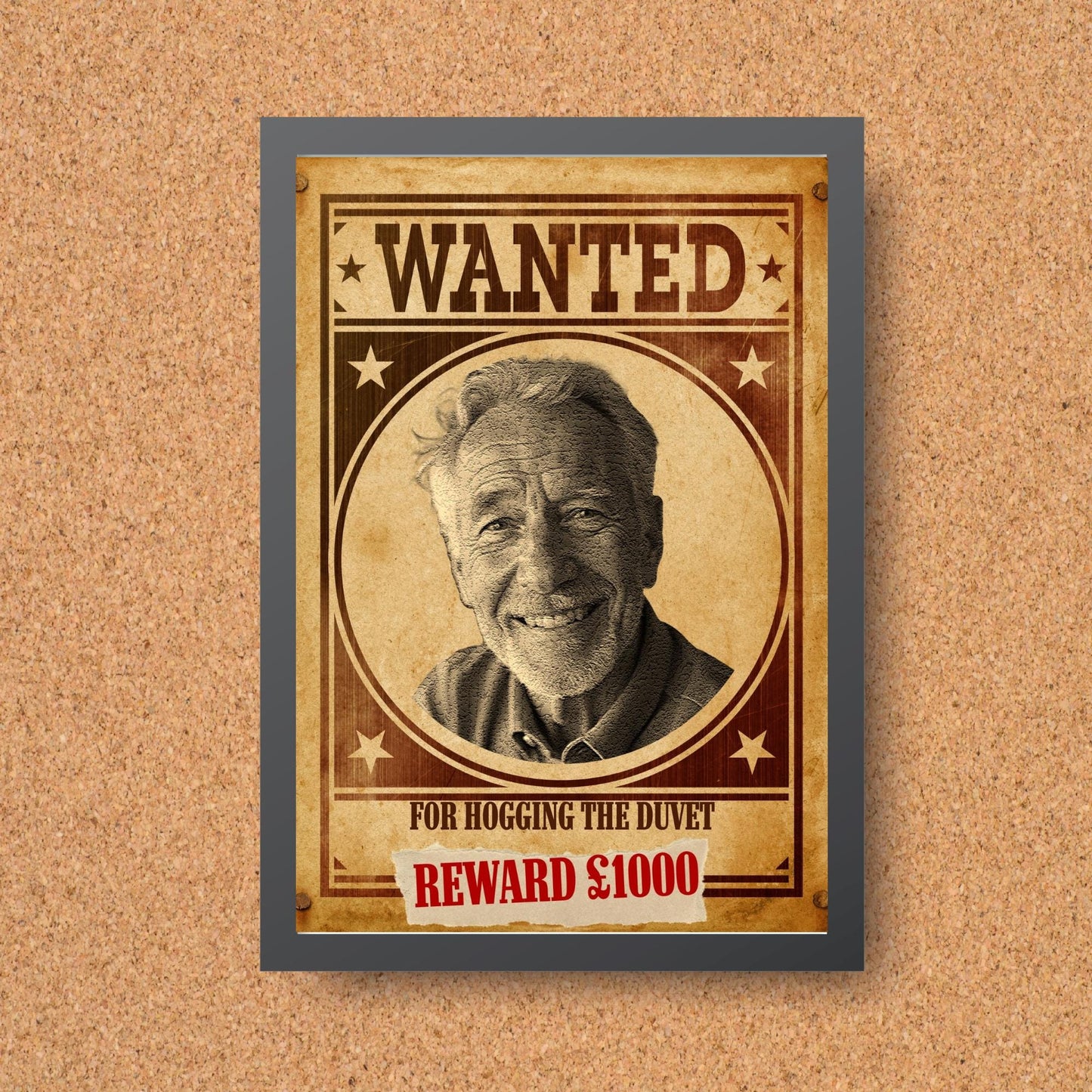 Custom Wanted Poster, Your Photo on A Wanted Sign, A4 Print, Family Home Decor, Personalised Art Print, Sectret Santa Gift