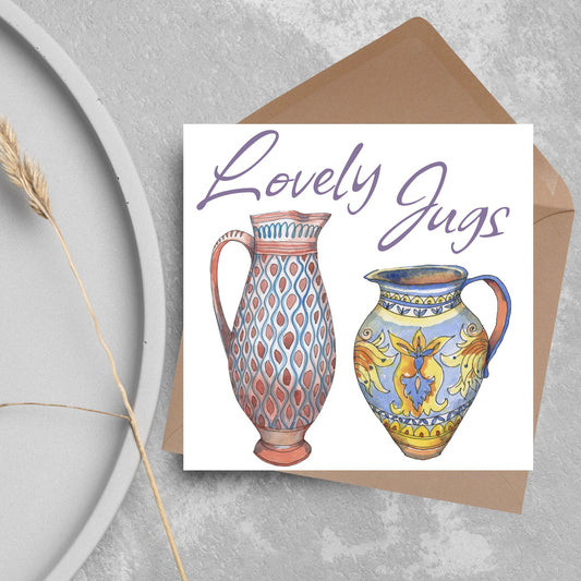 Funny Pun Birthday Card, Lovely Jugs, Card for Any Occasion, Card for Wife, Girlfriend,