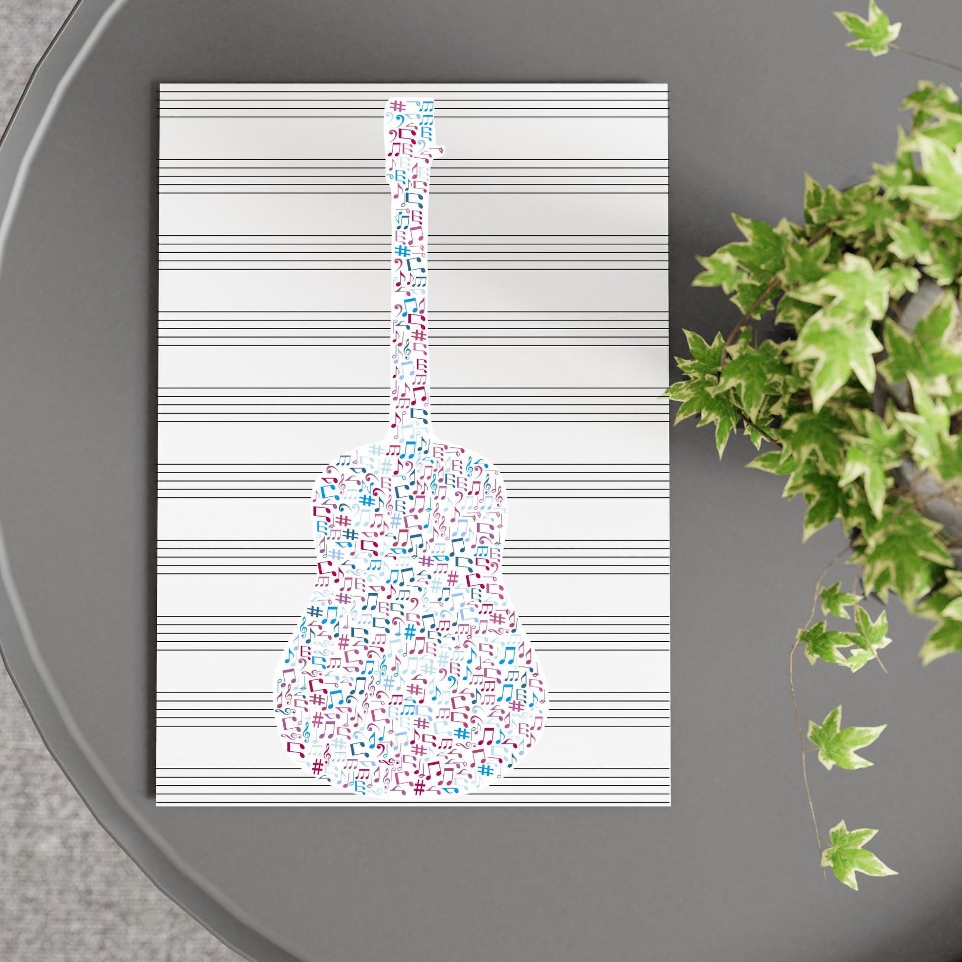 Guitar Wall Art, A4 Print, High Quality Poster, Music Print, Gift for Musician, Music Decor