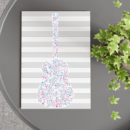 Guitar Wall Art, A4 Print, High Quality Poster, Music Print, Gift for Musician, Music Decor