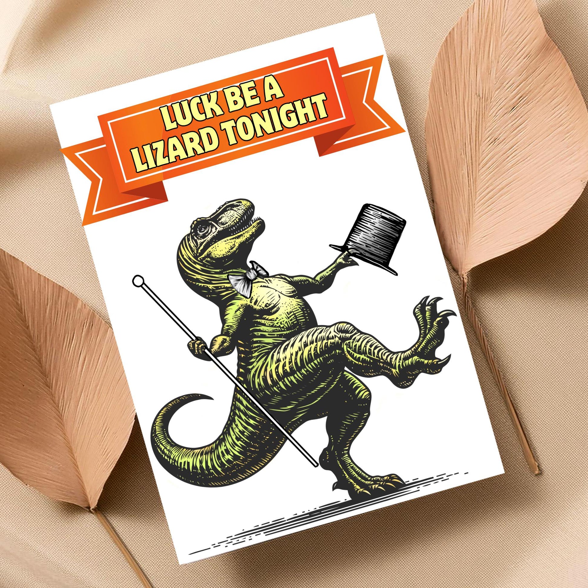 Funny Dinosaur A4 Print, Pun Wall Art, Home Bar Funny Poster, Quirky Decor, Dancing T-Rex, Secret Santa, Sintatra Song
