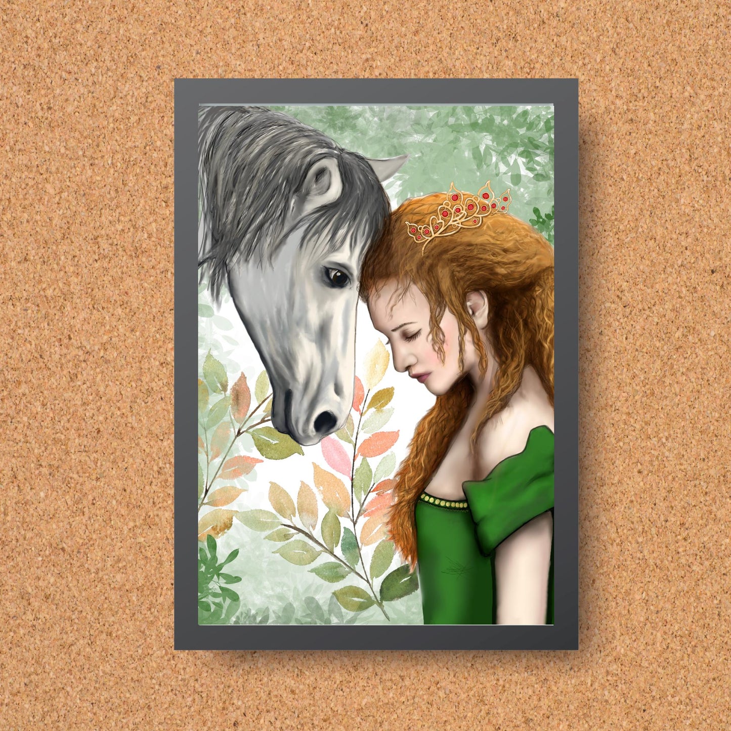 Rhiannon Goddess Print, Welsh Mythology High Quality A4 Wall Art, Original Artist Print