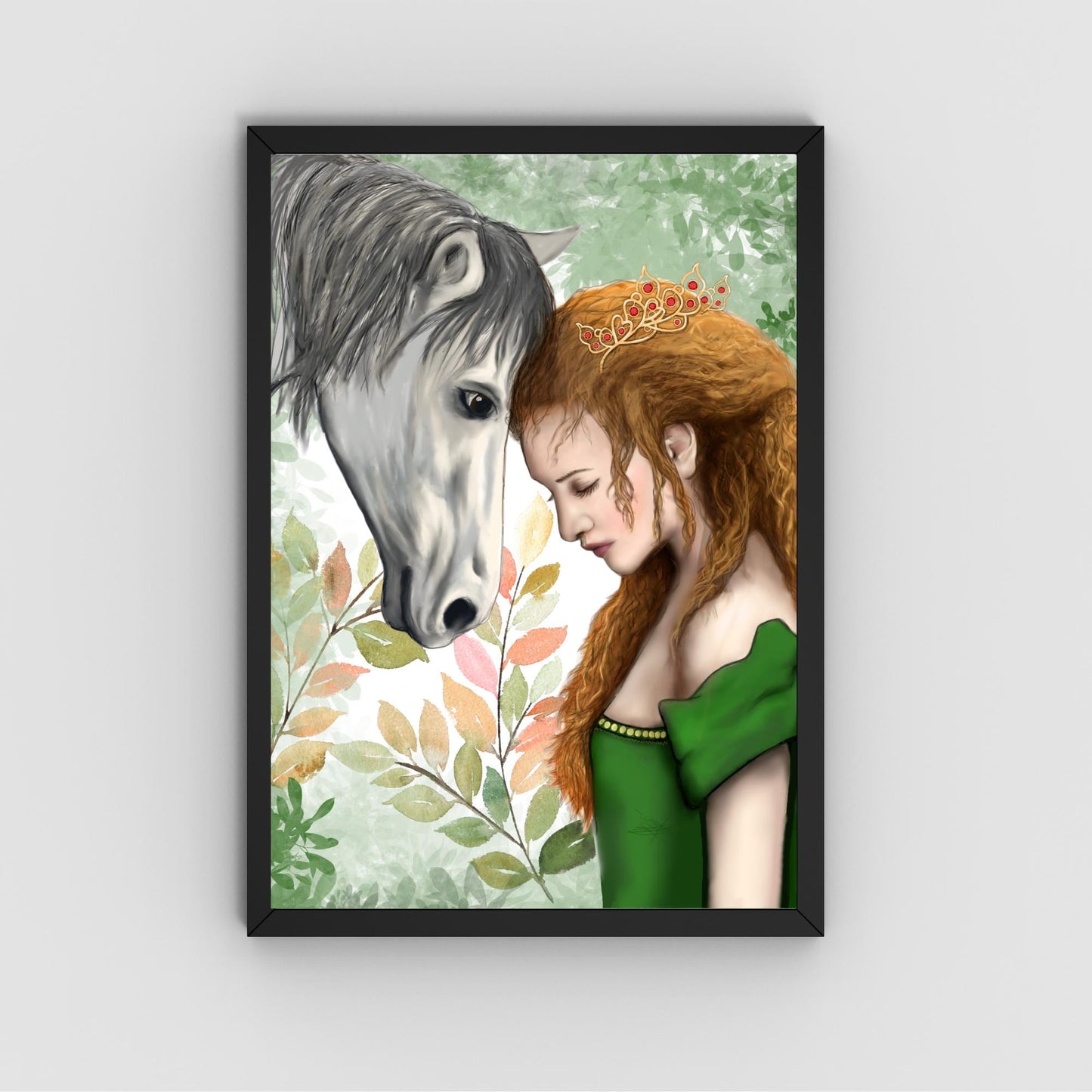 Rhiannon Goddess Print, Welsh Mythology High Quality A4 Wall Art, Original Artist Print