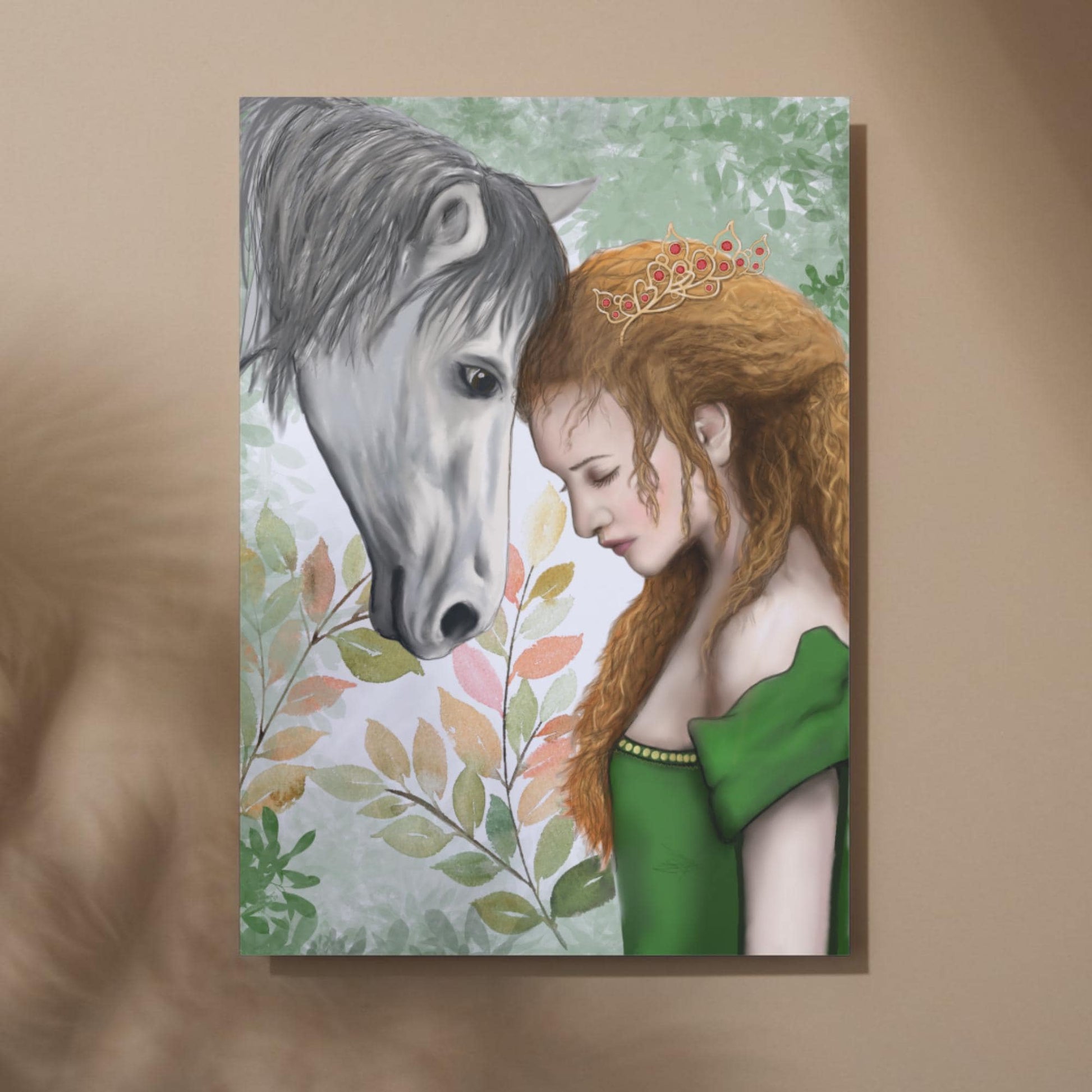 Rhiannon Goddess Print, Welsh Mythology High Quality A4 Wall Art, Original Artist Print