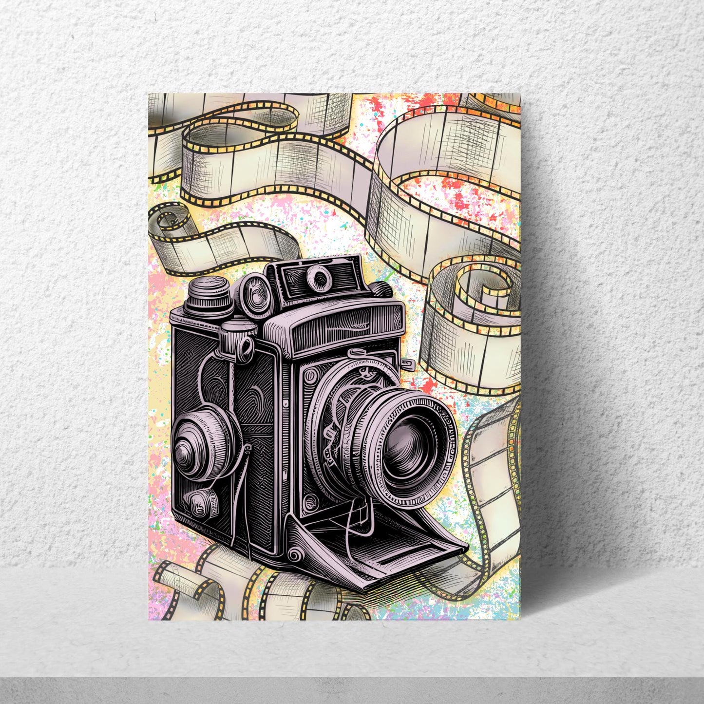 Vintage Camera A4 Print, High Quality Wall Art, Photography Wall Decor, Original Artist Print, Photographer Home Accessories Poster
