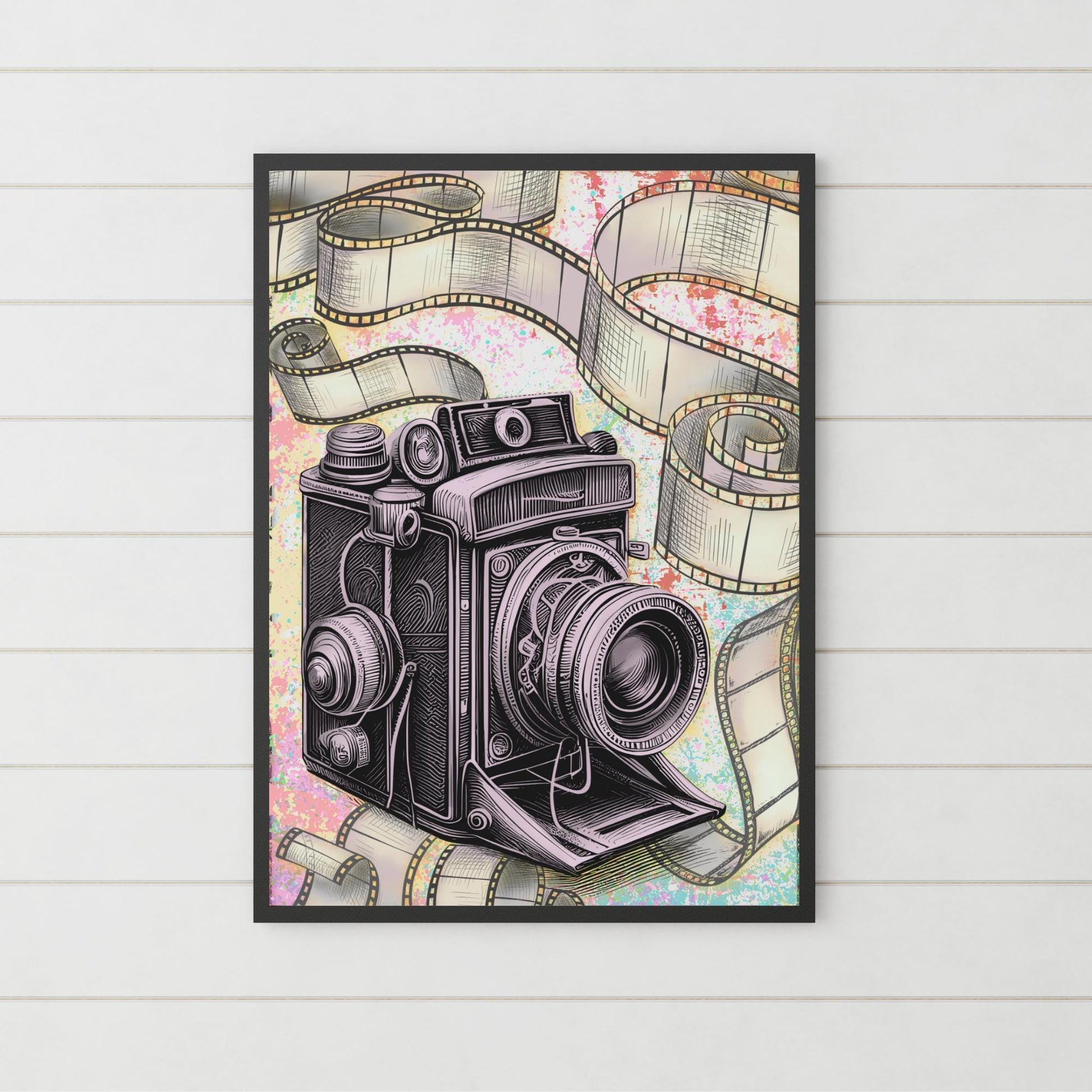 Vintage Camera A4 Print, High Quality Wall Art, Photography Wall Decor, Original Artist Print, Photographer Home Accessories Poster