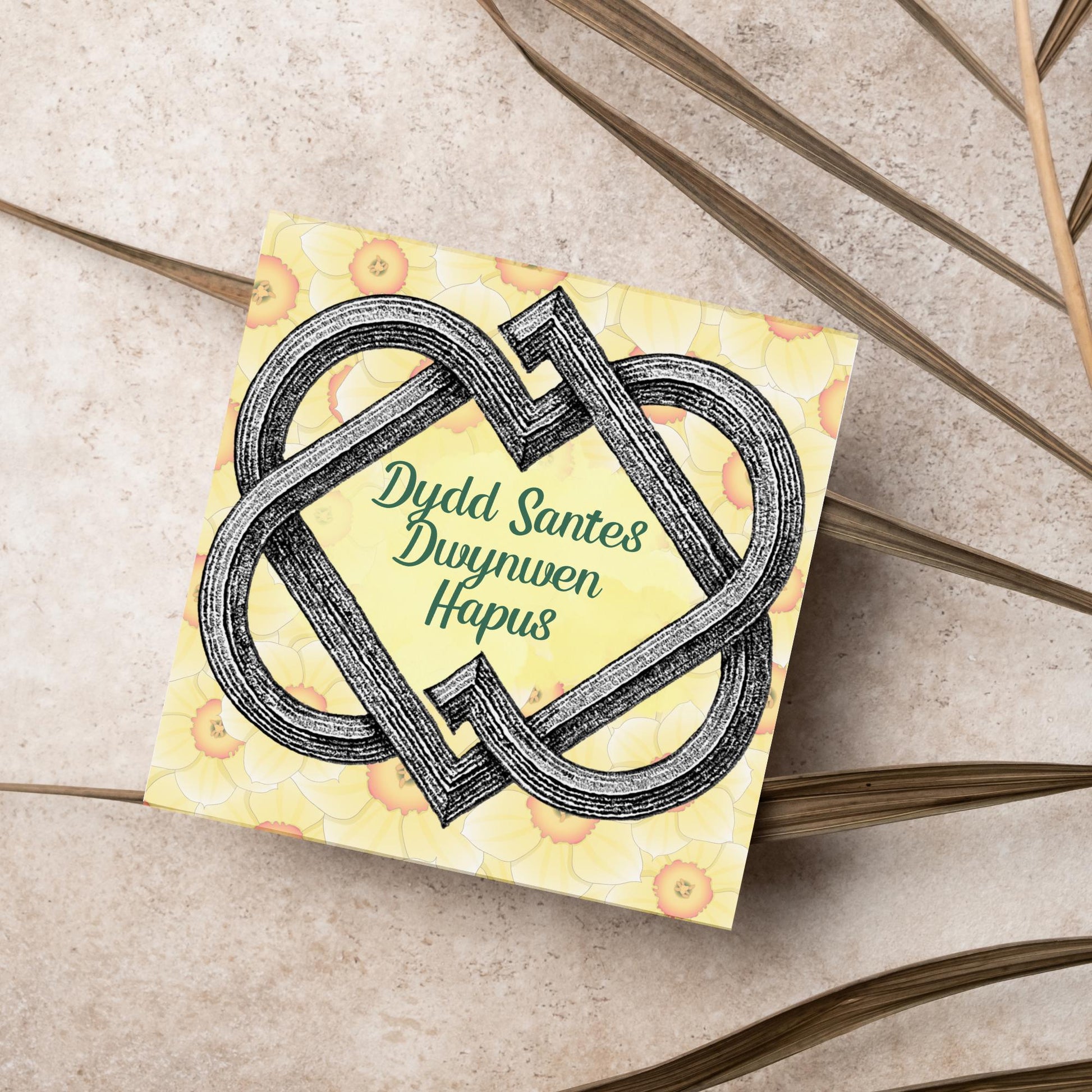 Dydd Santes Dwynwen Hapus Card, Valentine's Card, Traditional Welsh Card, Welsh love Card, Card for Husband, For Wife
