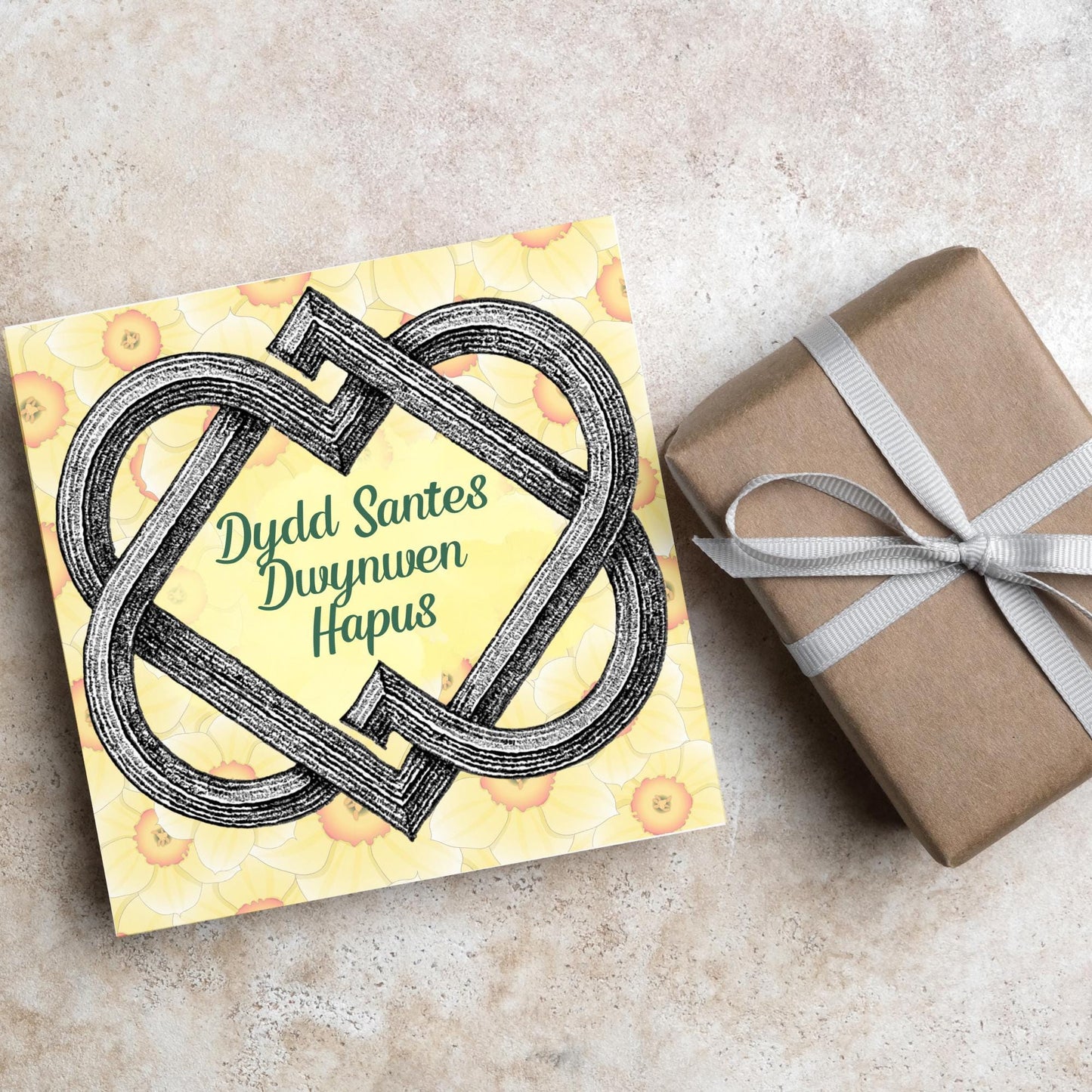 Dydd Santes Dwynwen Hapus Card, Valentine's Card, Traditional Welsh Card, Welsh love Card, Card for Husband, For Wife