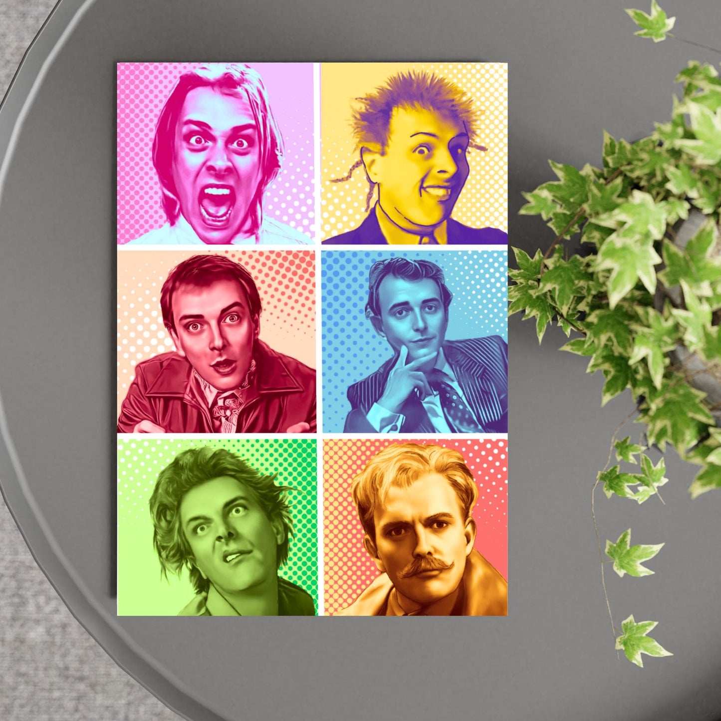 Rik Mayall Poster, A4 Print, High Quality Wall Art, Pop Art Character Poster