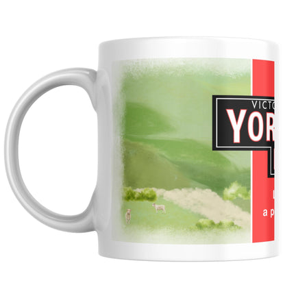 Personalised Yorkshire Tea Mug, Teacup, Birthday Gift, Name Mug, Choice of colours