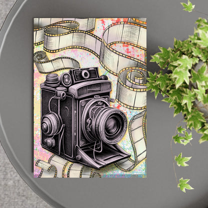 Vintage Camera A4 Print, High Quality Wall Art, Photography Wall Decor, Original Artist Print, Photographer Home Accessories Poster