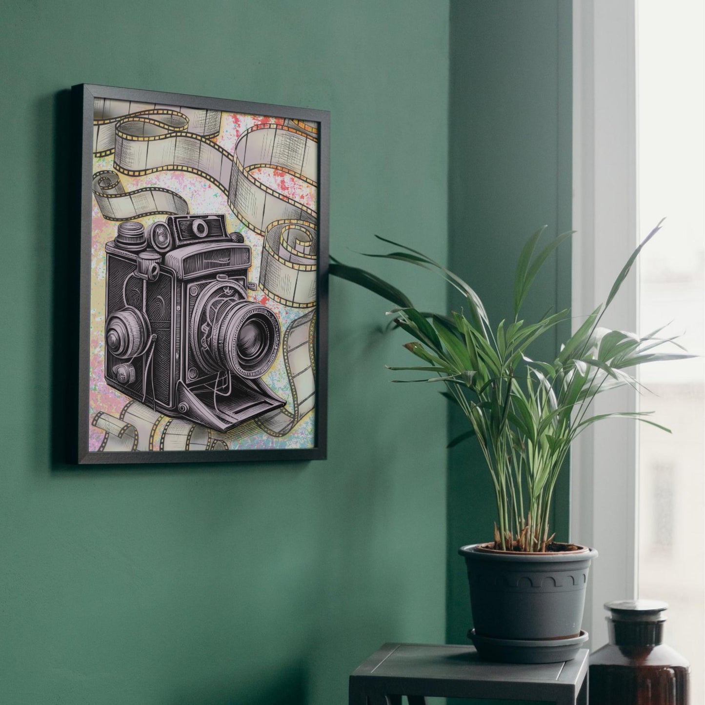 Vintage Camera A4 Print, High Quality Wall Art, Photography Wall Decor, Original Artist Print, Photographer Home Accessories Poster