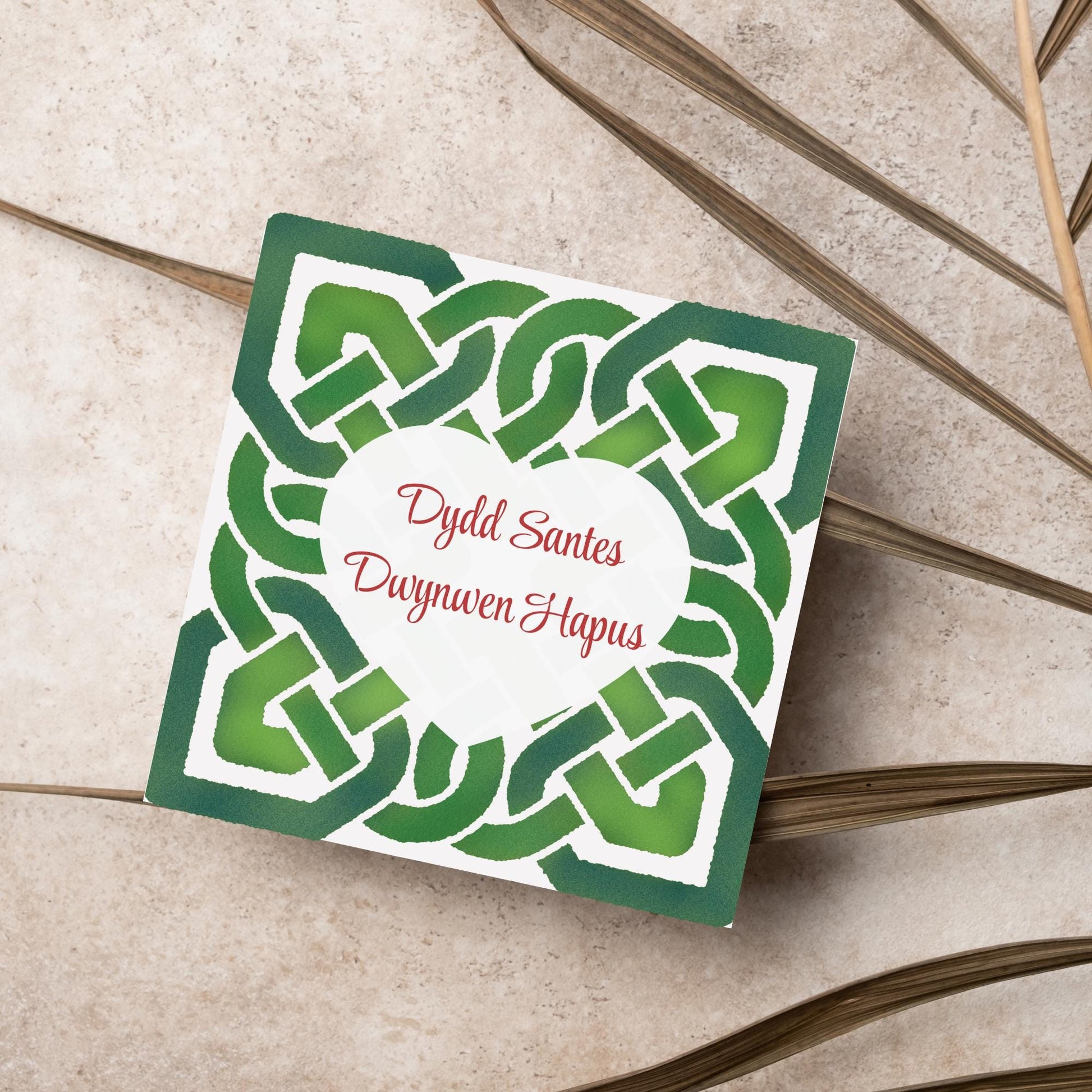Dydd Santes Dwynwen Hapus Card, Valentine's Card, Traditional Welsh Card, Welsh love Card, Card for Husband, For Wife